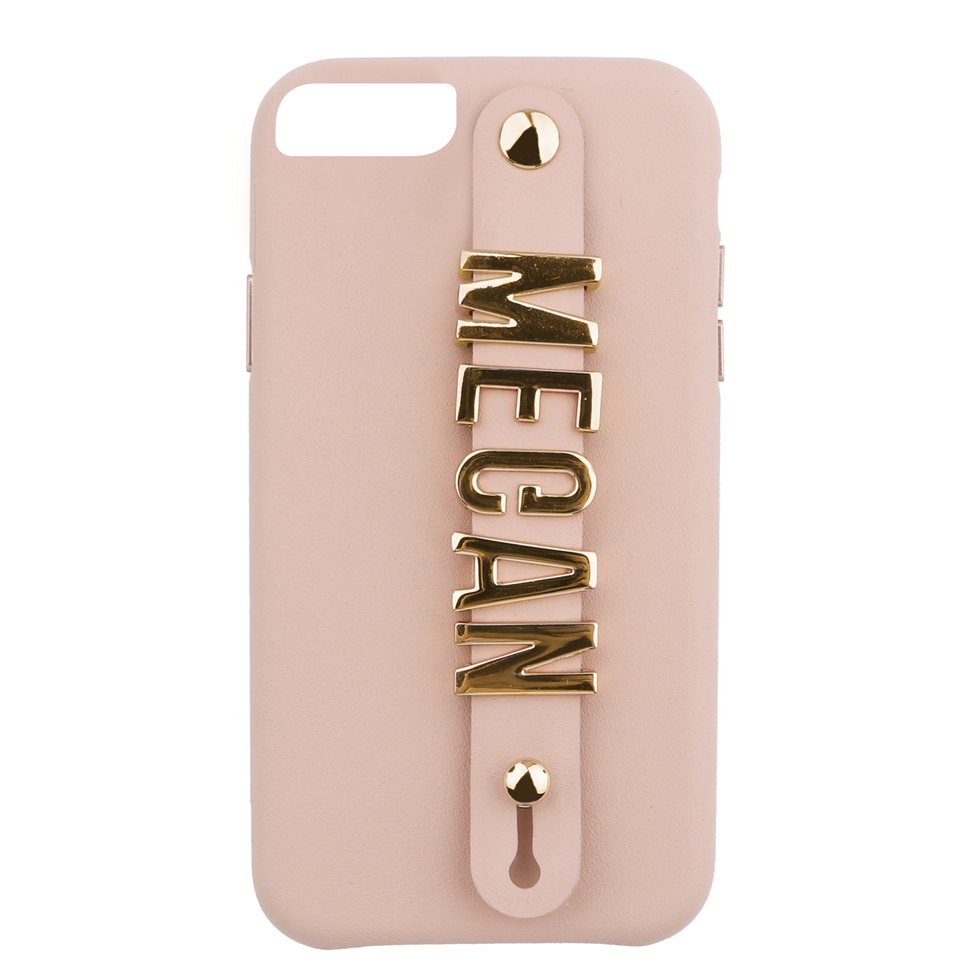 iPhone 6 Plus/6S Plus Letter Strap Case- Nude - Image 2