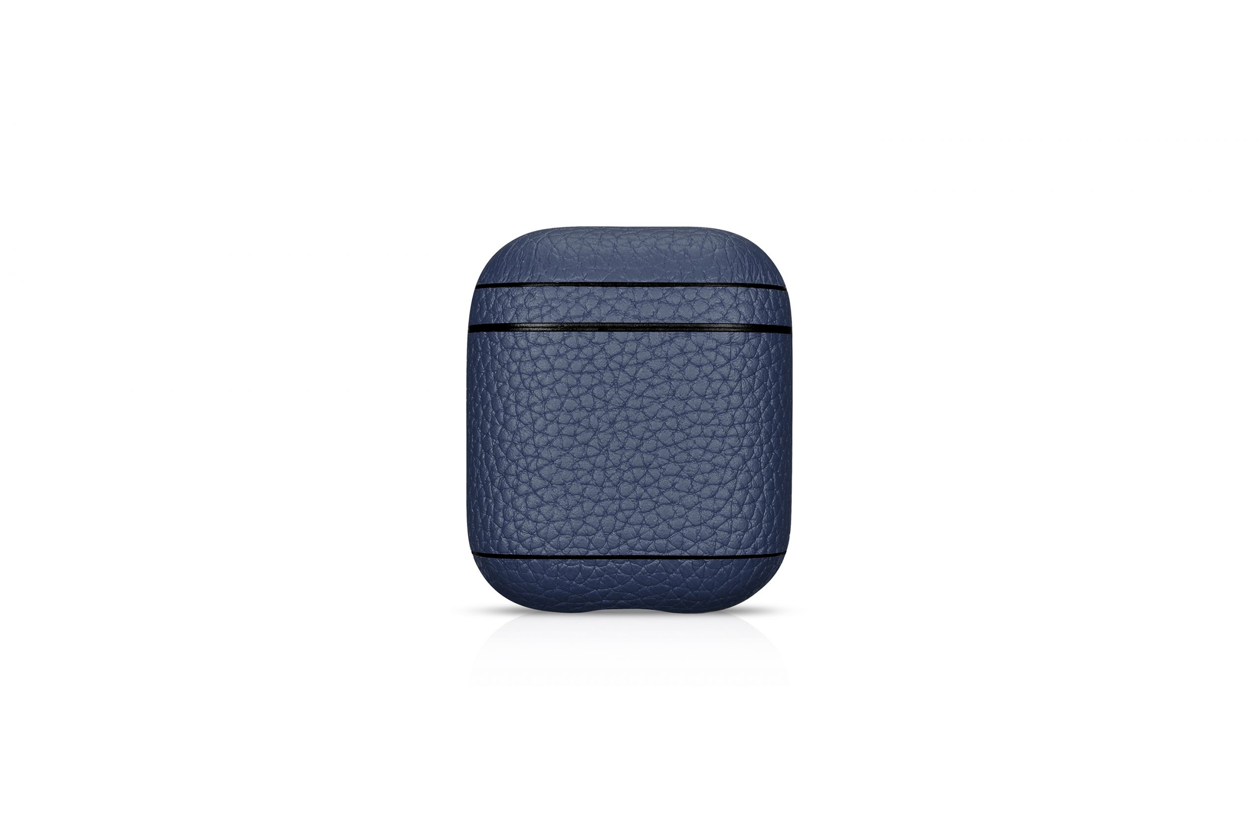 AirPods Leather Case- Grain Blue
