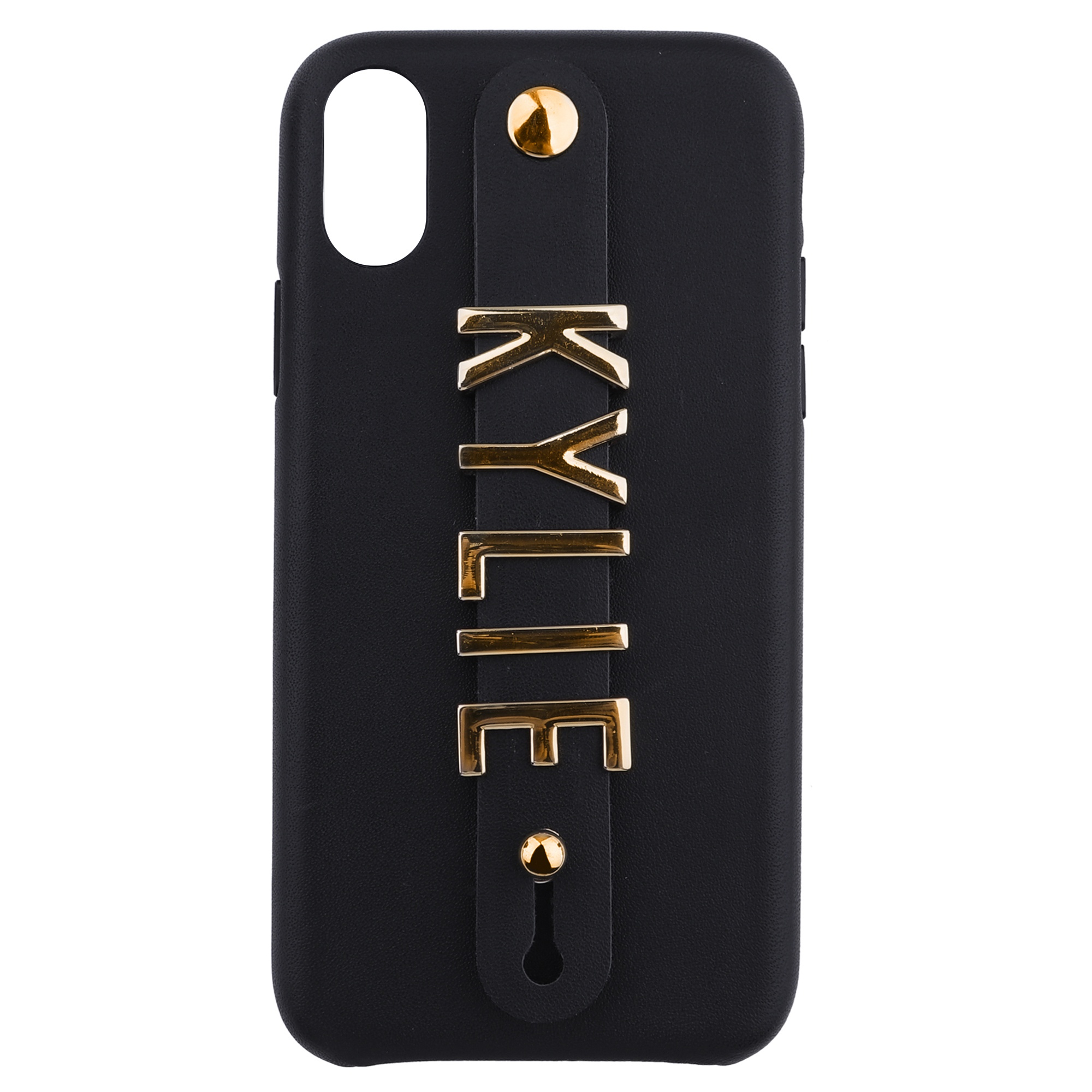iPhone XS Max Letter Strap Case- Black - Image 2