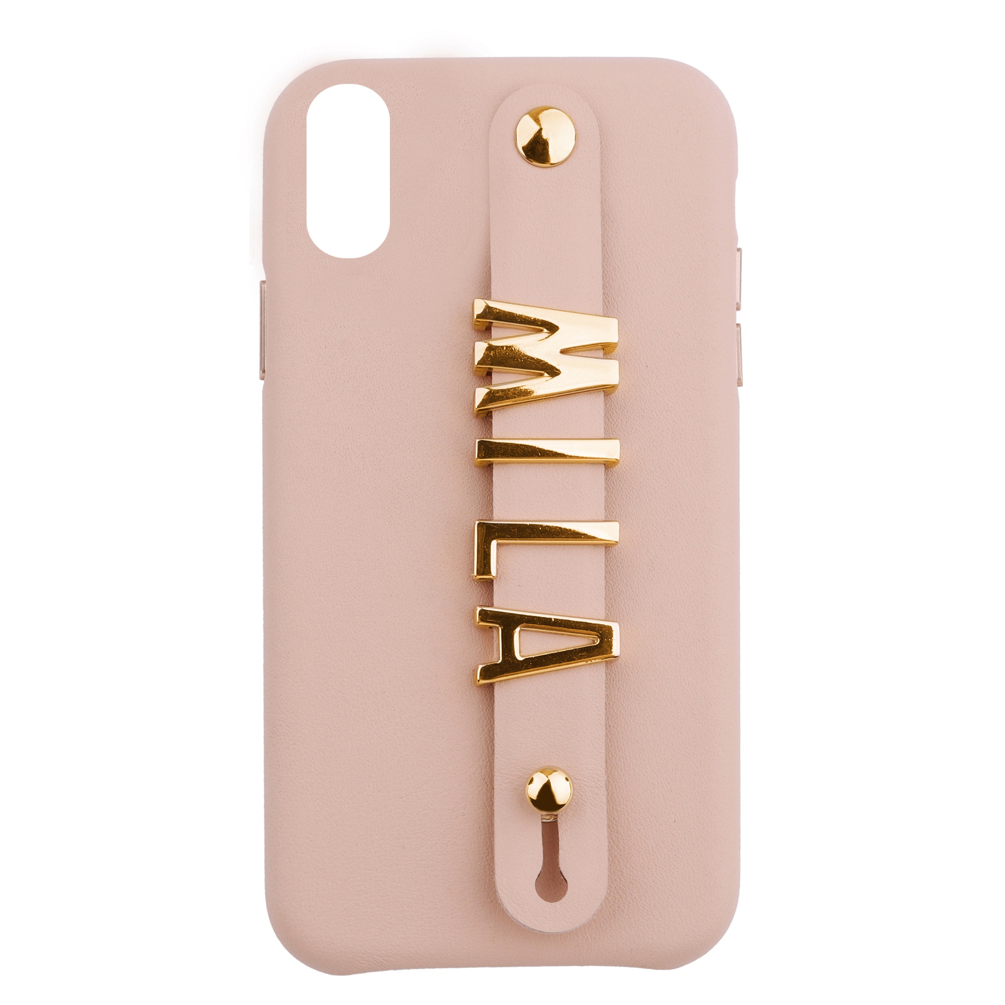 iPhone XR Letter Strap Case- Nude - Image 2