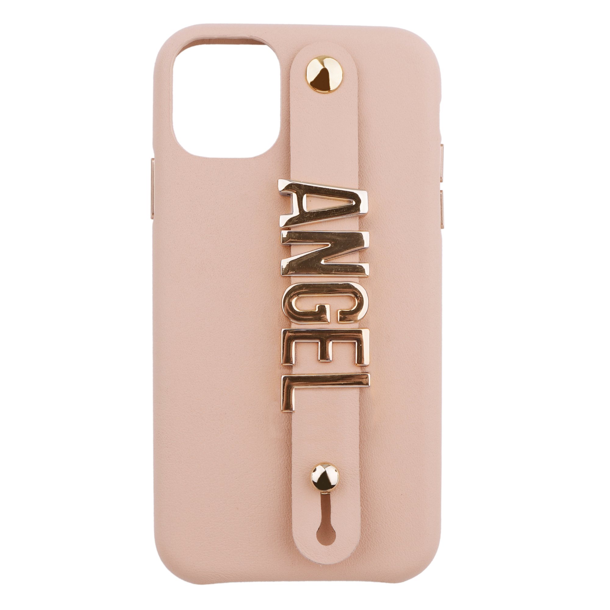 iPhone 11 Pro Max Letter Strap Case- Nude - Image 2