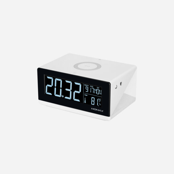 Momax Q.Clock Digital Clock with Wireless Charger - Image 2
