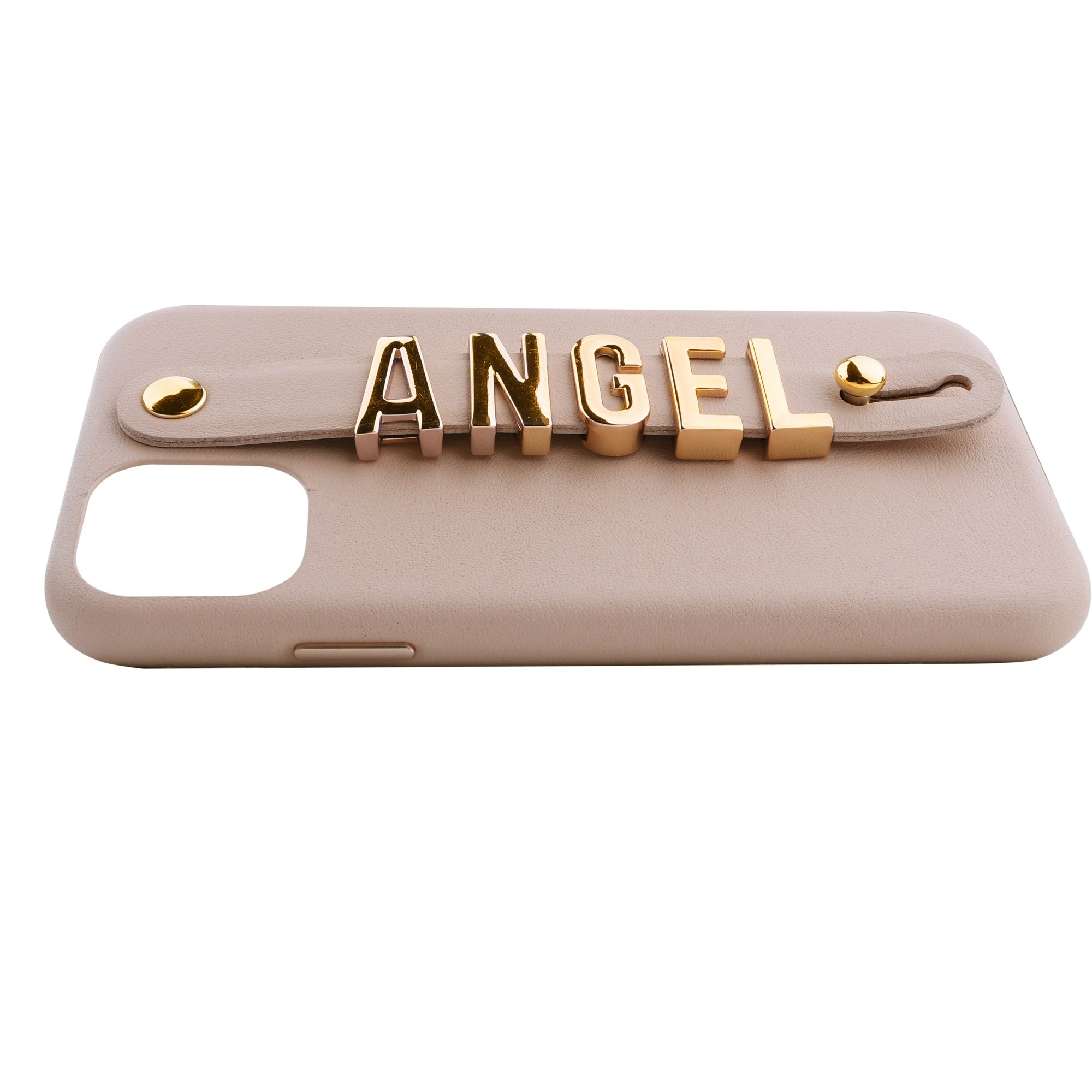 iPhone 11 Pro Max Letter Strap Case- Nude - Image 5