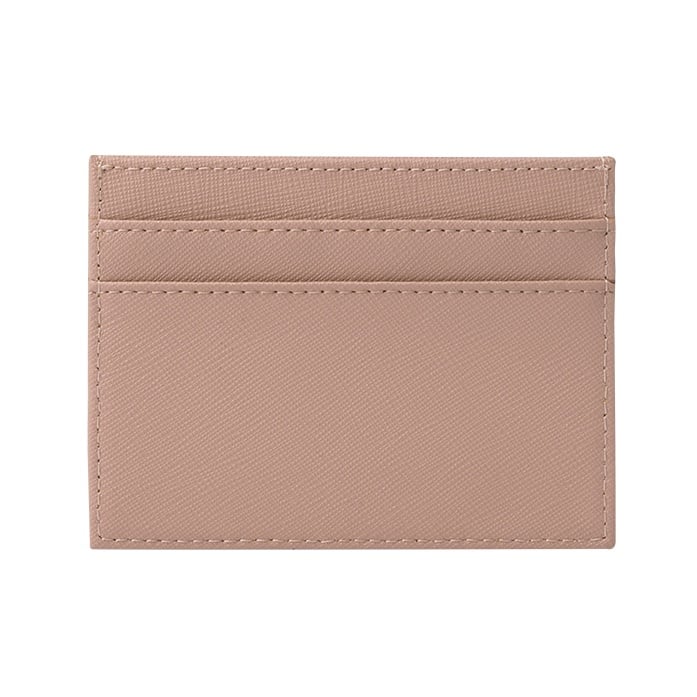 Slim Card Holder- Saffiano Taupe - Fone Express