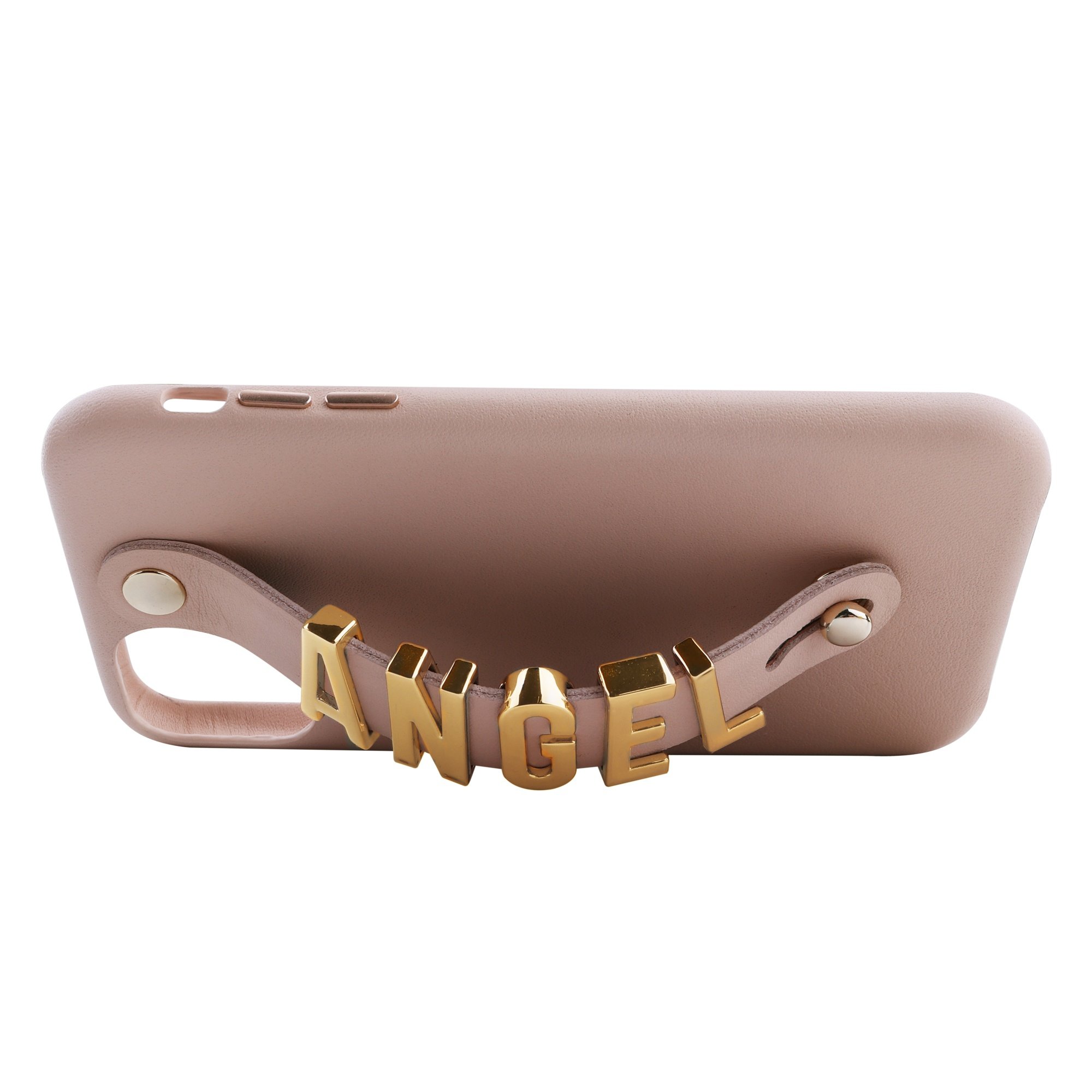 iPhone 11 Letter Strap Case- Nude - Image 4