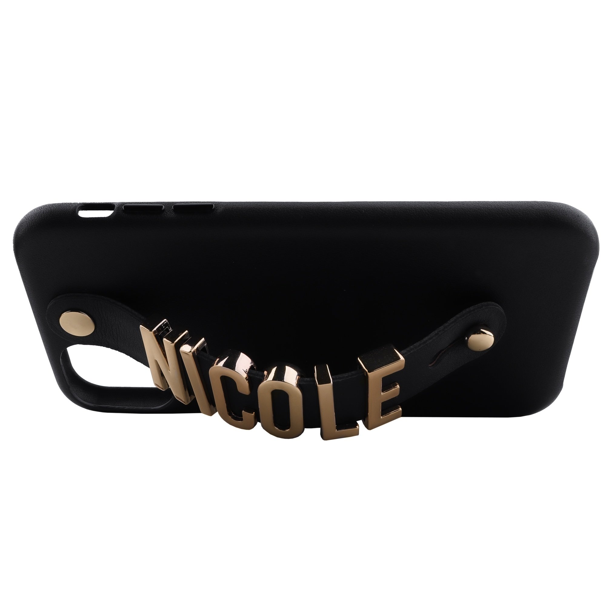iPhone 11 Letter Strap Case- Black - Image 5
