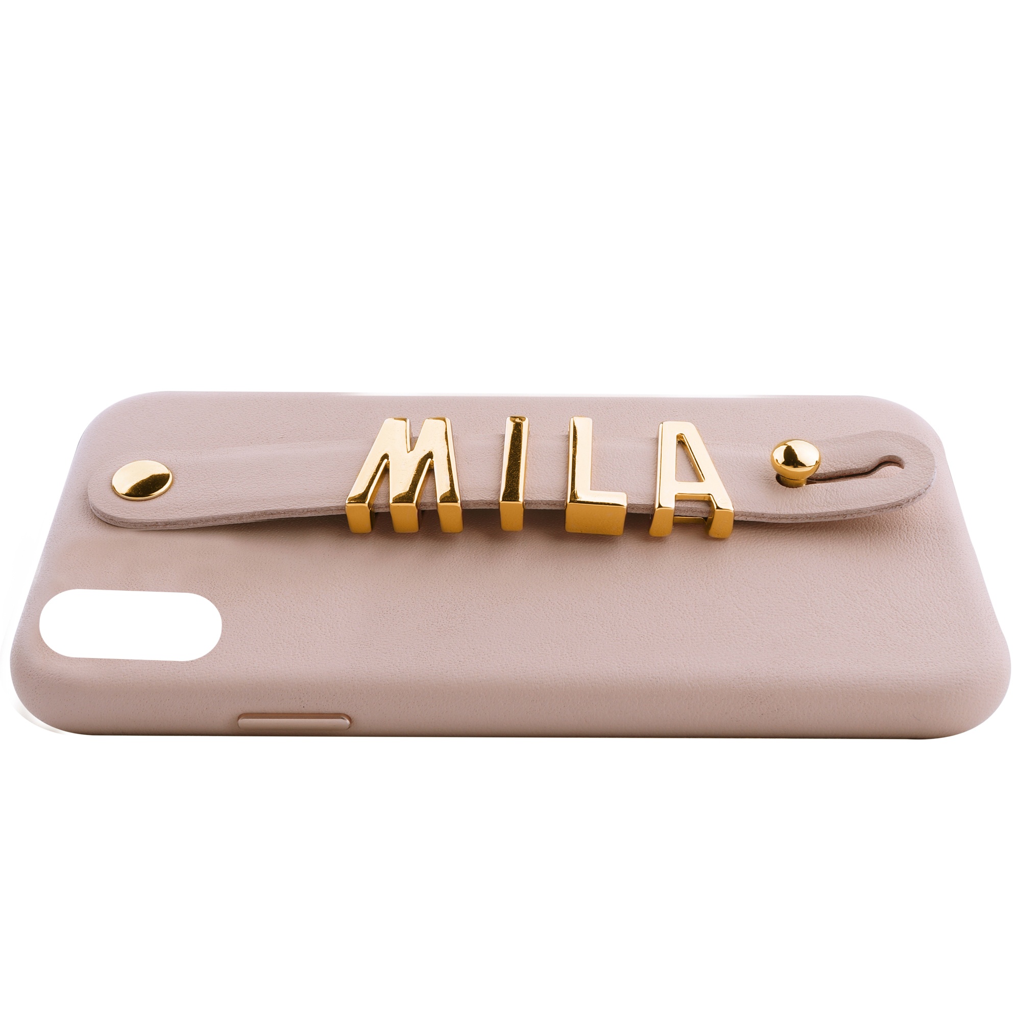 iPhone XR Letter Strap Case- Nude - Image 5