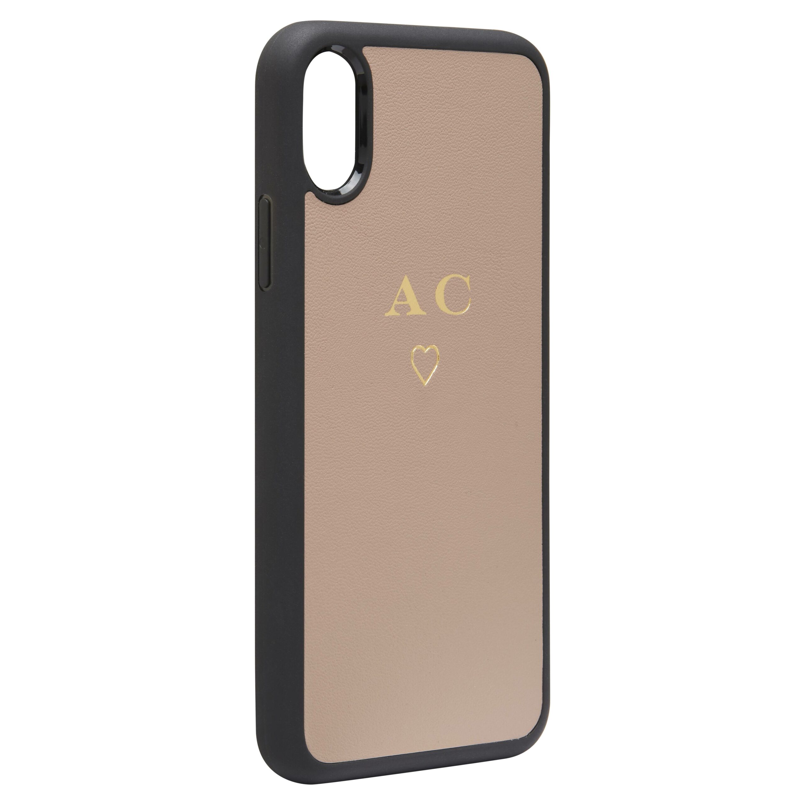 iPhone X/XS Nappa Leather Case - Taupe - Image 2