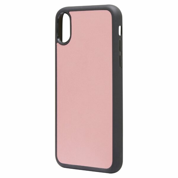 iPhone XS MAX Nappa Leather Case - Pink - Image 4