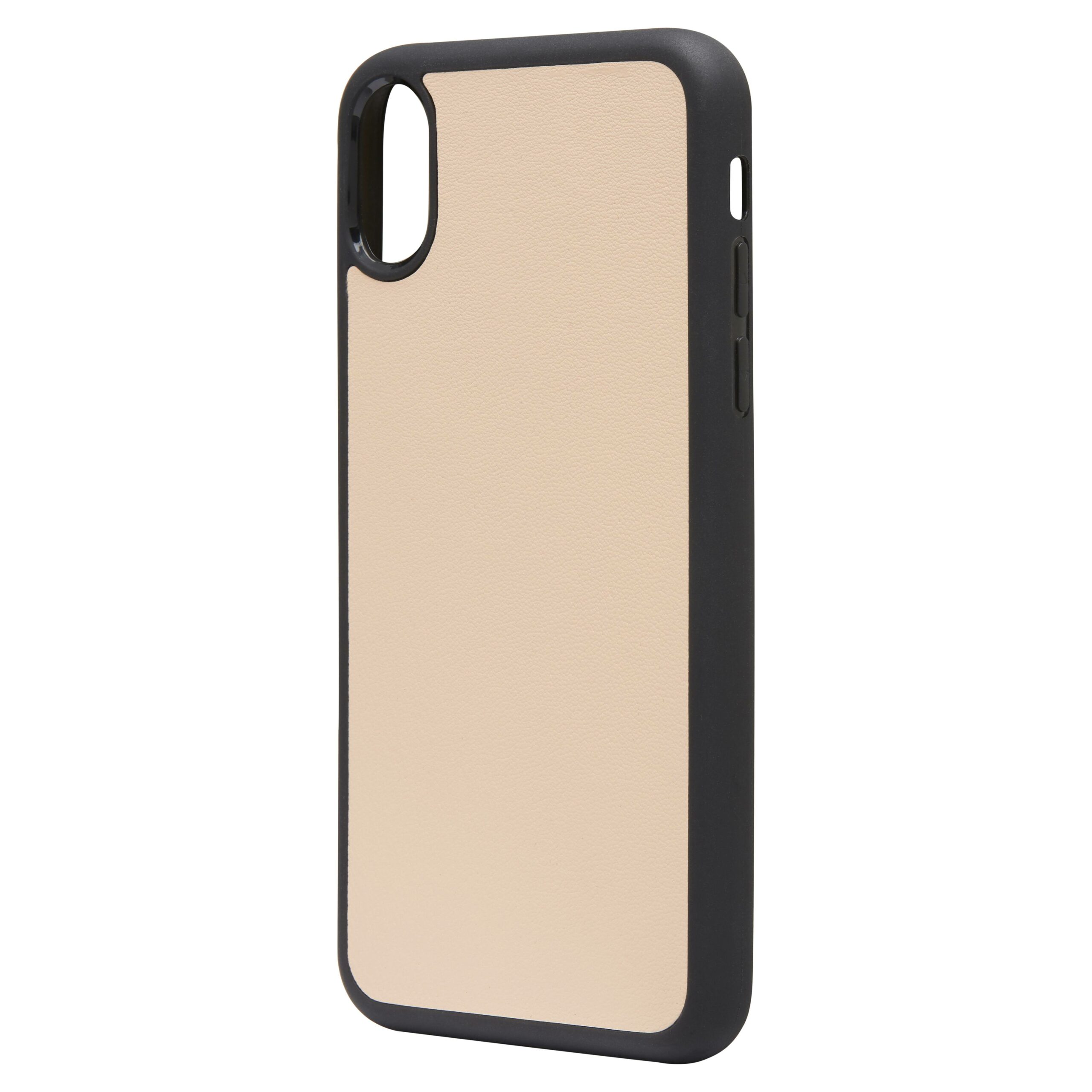 iPhone XS MAX Nappa Leather Case - Nude - Image 4