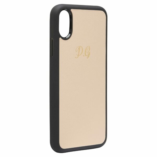 iPhone XR Nappa Leather Case - Nude - Image 2