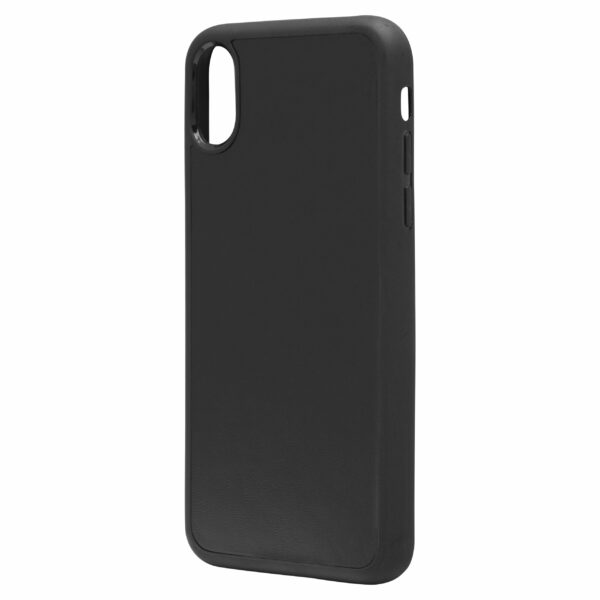 iPhone XR Nappa Leather Case - Black - Image 4