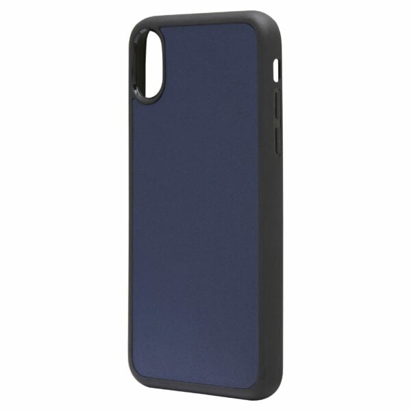 iPhone XR Nappa Leather Case - Blue - Image 4
