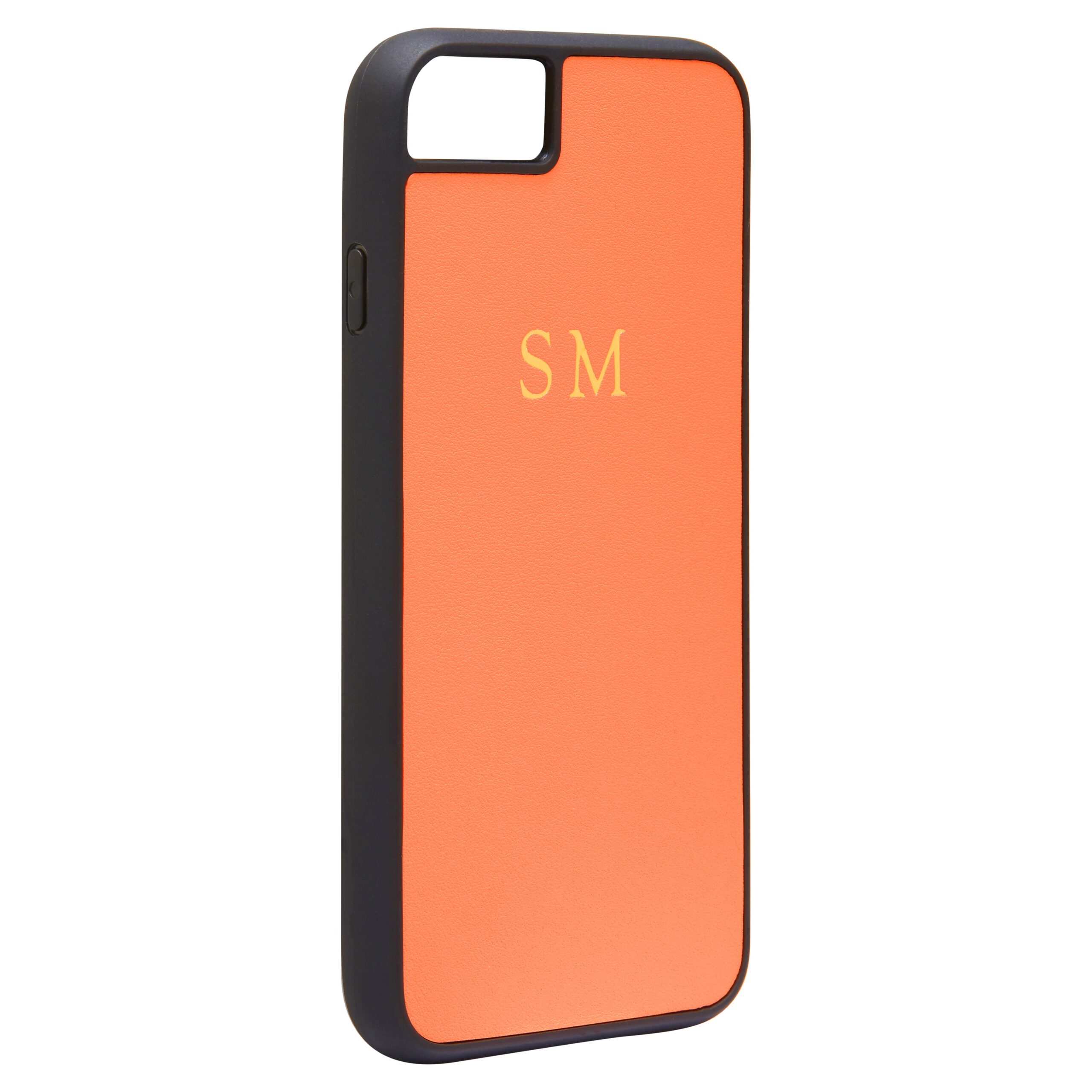 iPhone 7/8/SE Nappa Leather Case - Orange - Image 2