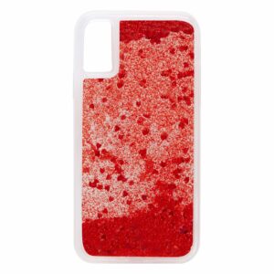 iPhone XS MAX Glitter Case - Red