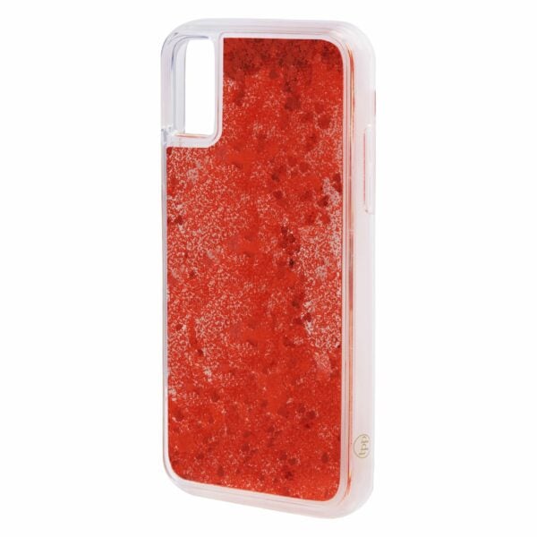 iPhone XS MAX Glitter Case - Red - Image 5