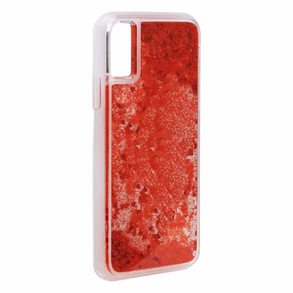 iPhone XS MAX Glitter Case - Red - Image 4