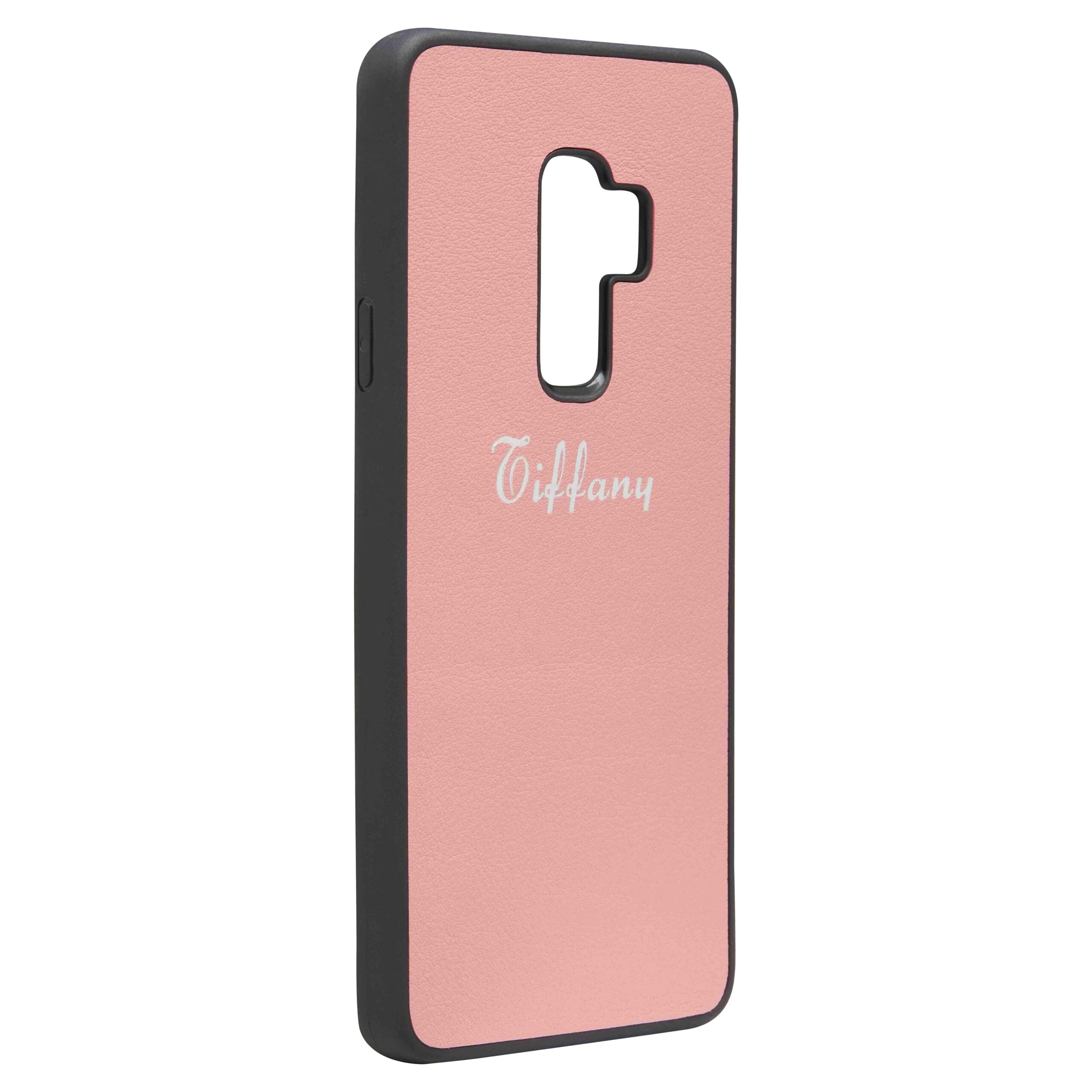 Samsung S9 Plus Nappa Leather Case - Pink - Image 2