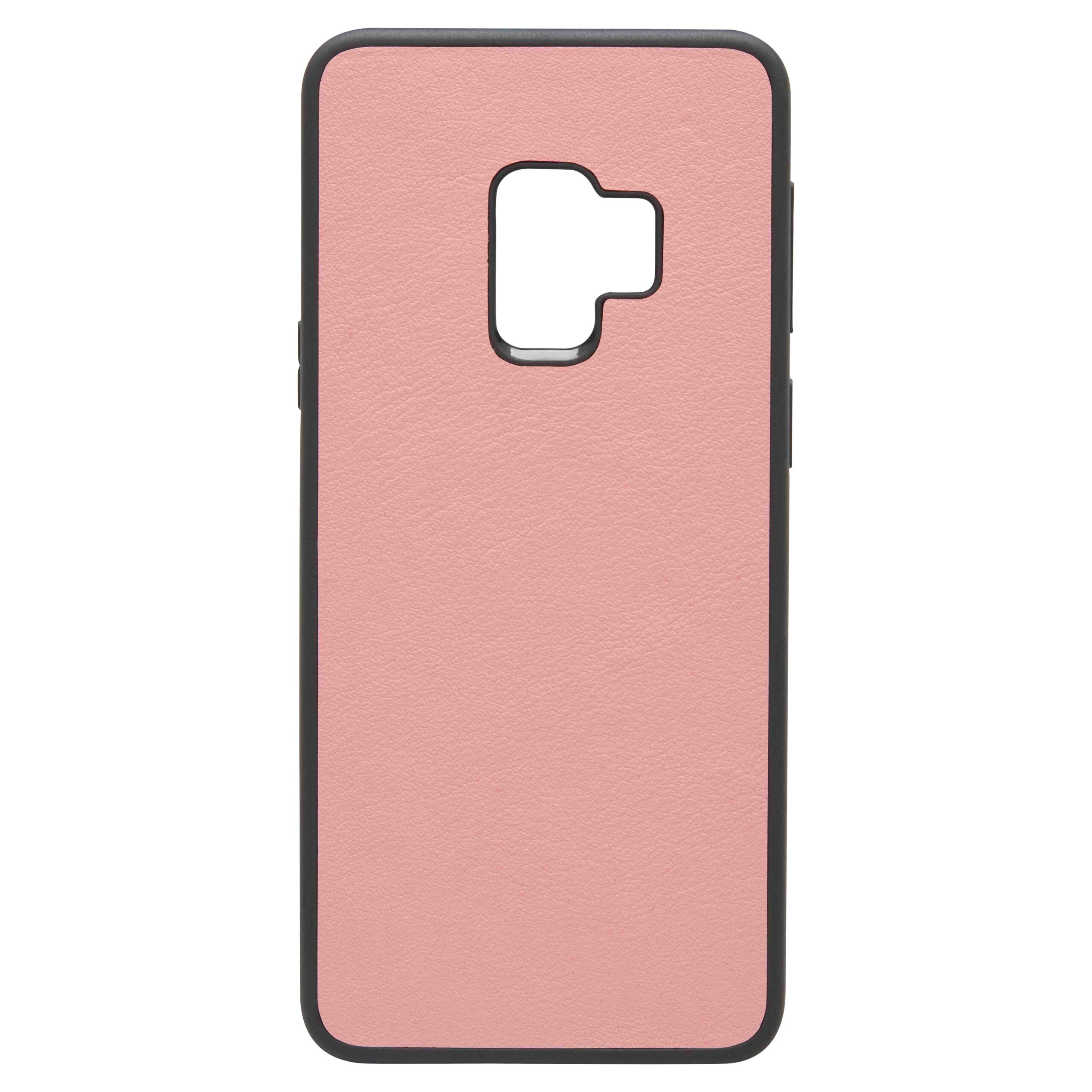 Samsung S9 Nappa Leather Case - Pink