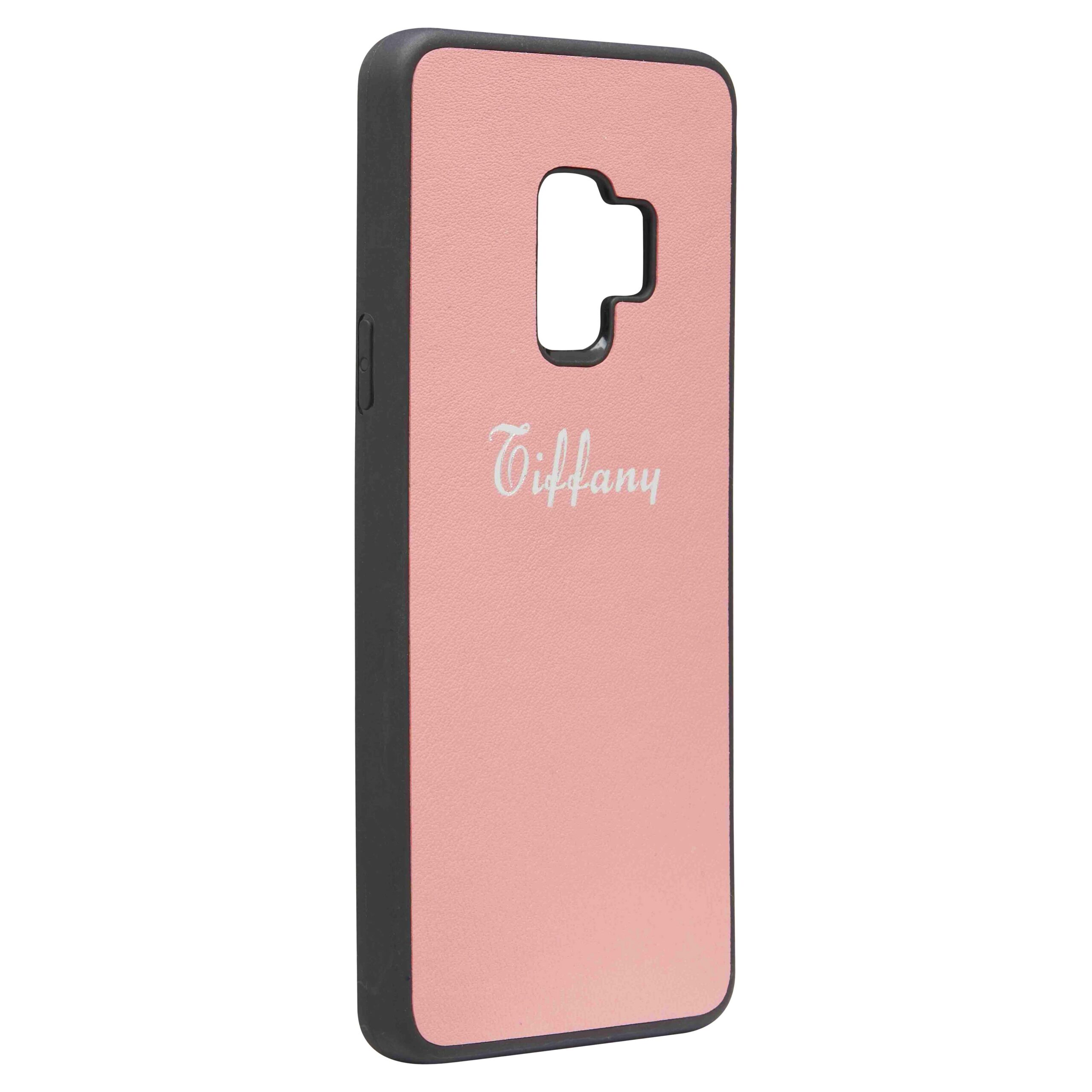 Samsung S9 Nappa Leather Case - Pink - Image 2