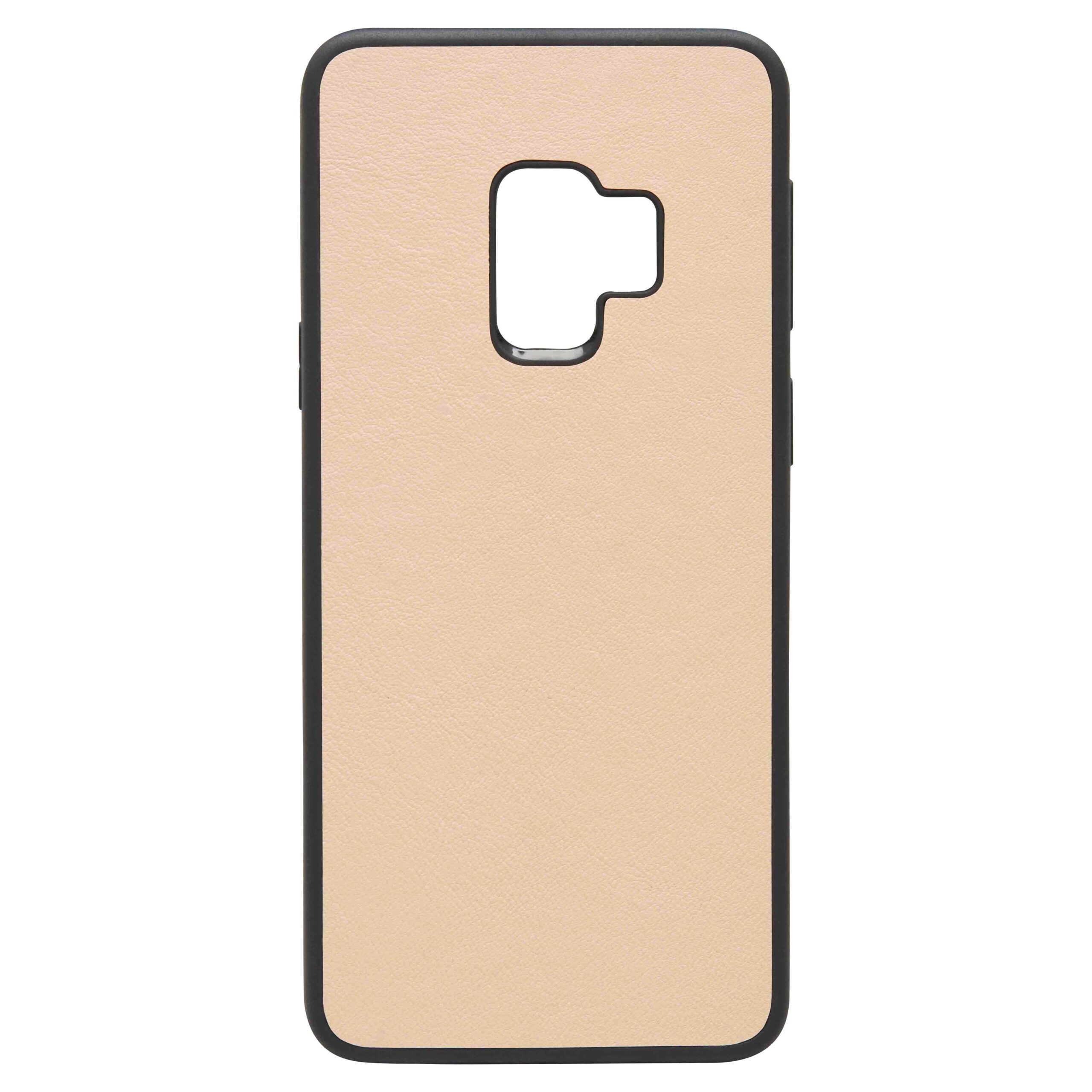 Samsung S9 Nappa Leather Case - Nude
