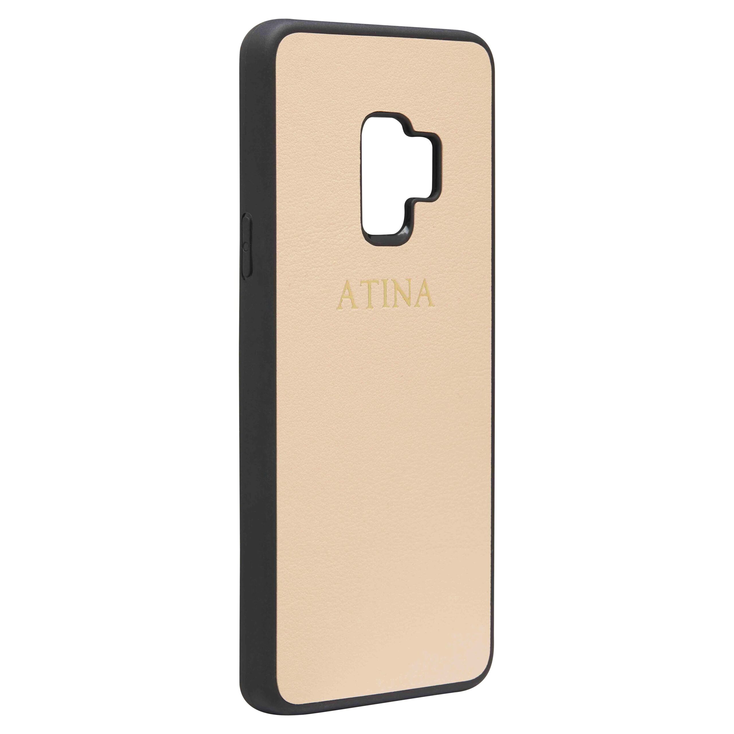 Samsung S9 Nappa Leather Case - Nude - Image 2