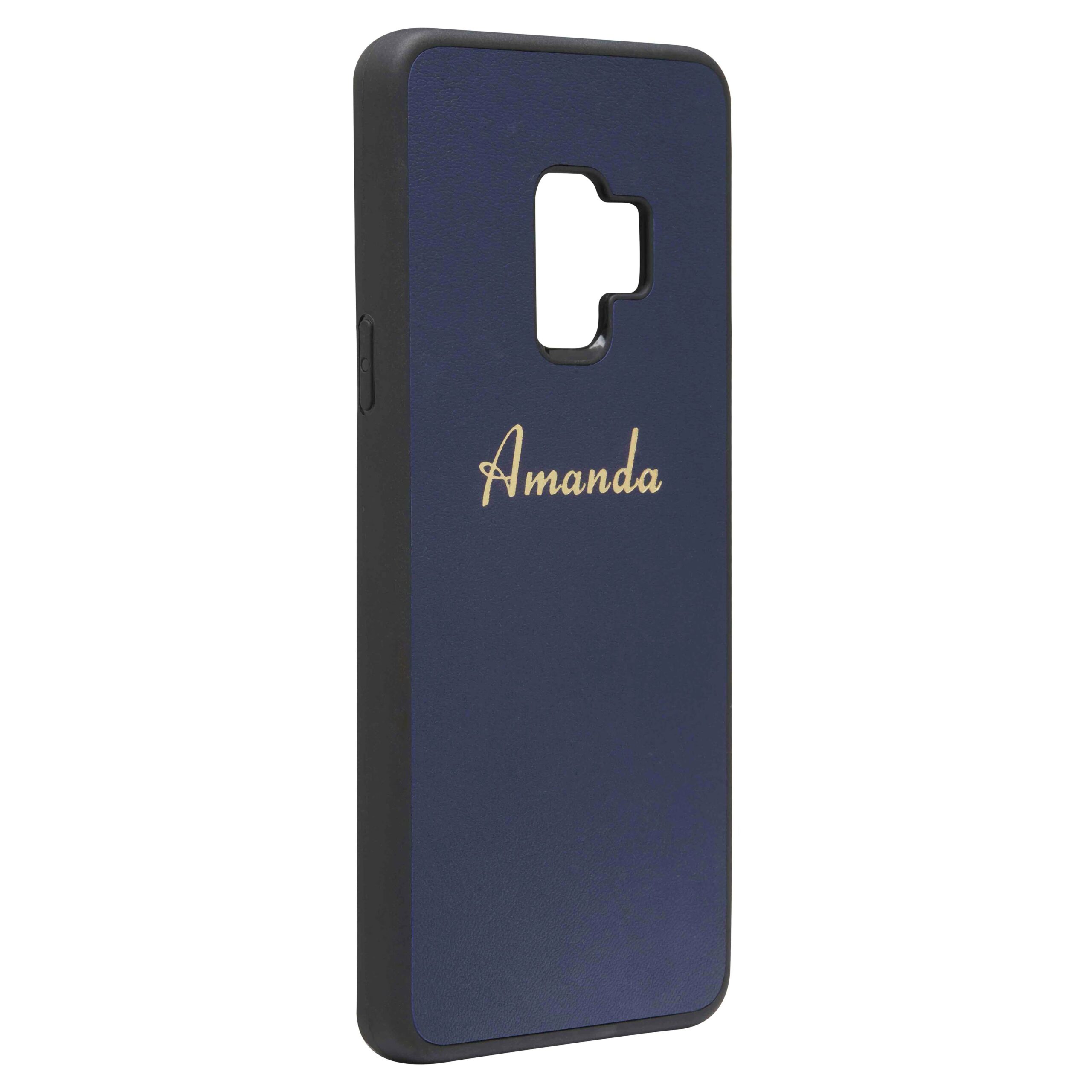 Samsung S9 Nappa Leather Case - Blue - Image 2