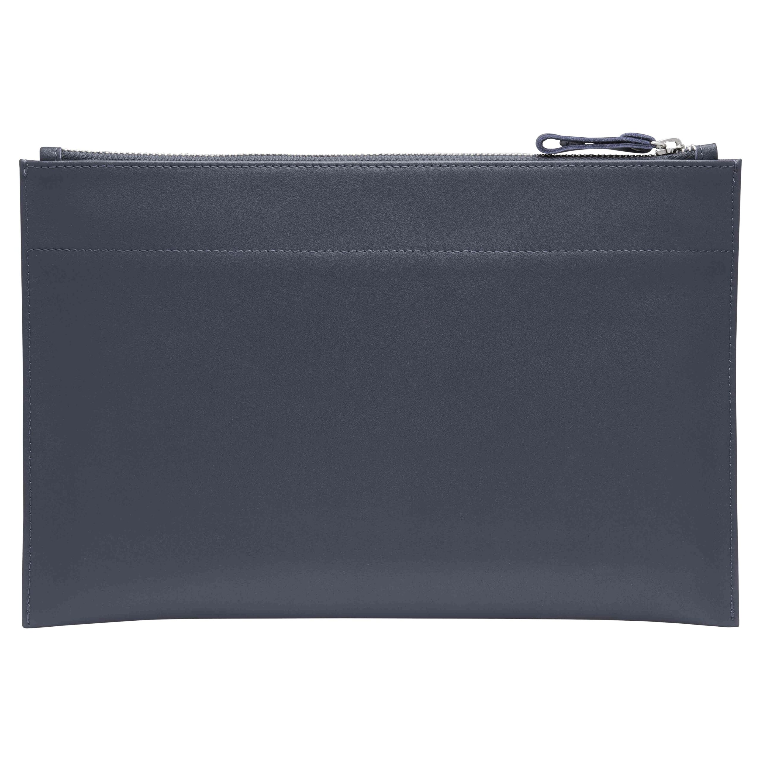 Personalised Leather Pouch Large - Blue