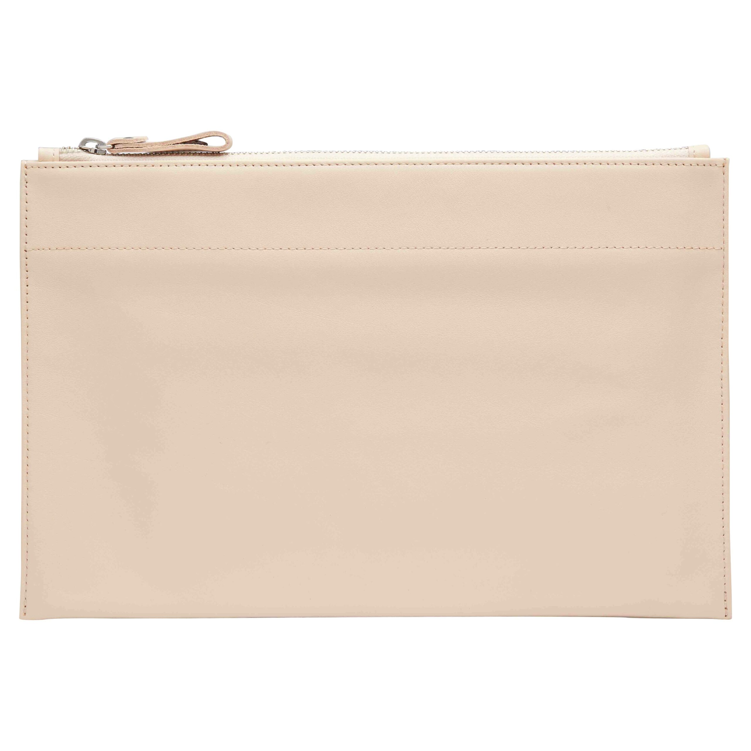 Personalised Leather Pouch Large - Nude - Image 2