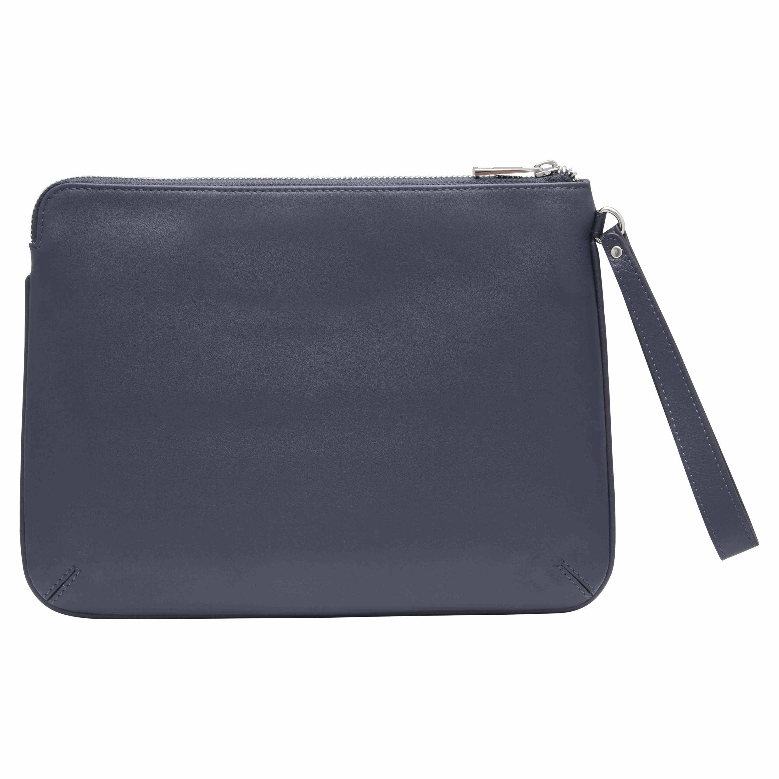 Personalised Leather Pouch Medium - Blue
