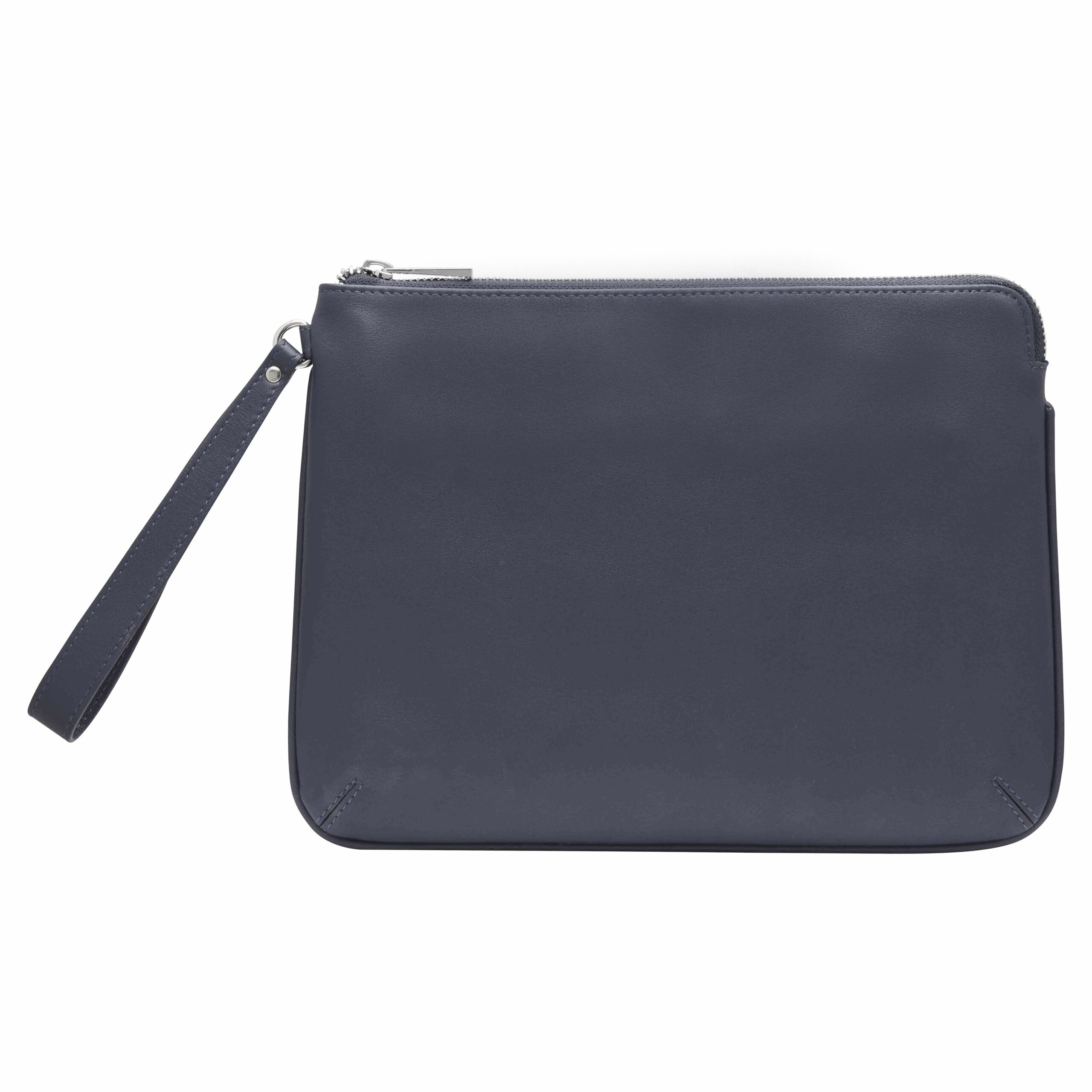 Personalised Leather Pouch Medium - Blue - Image 2
