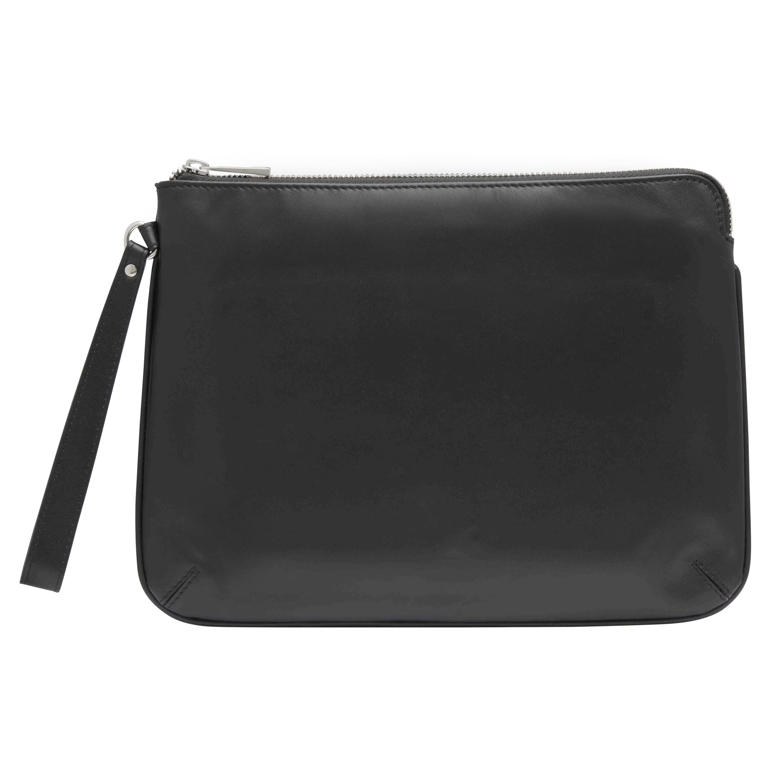 Personalised Leather Pouch Medium - Black - Image 2