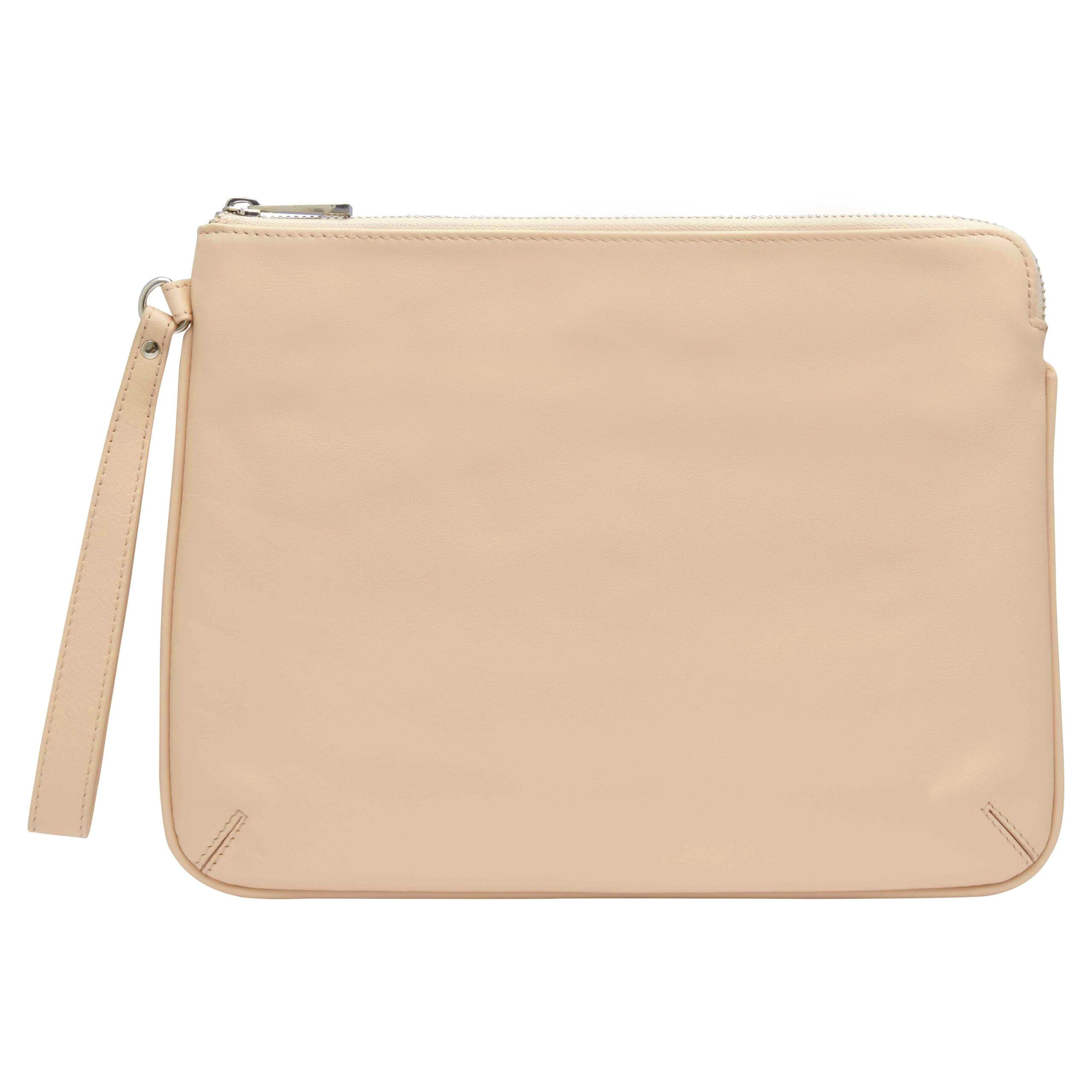 Personalised Leather Pouch Medium - Nude - Image 3