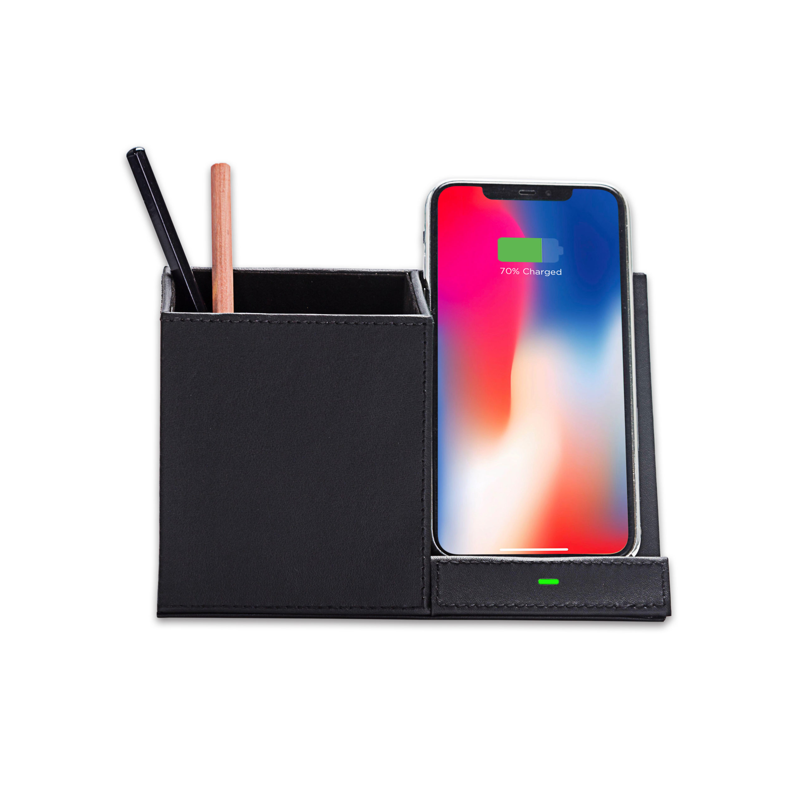 Wireless Charging Desktop Stand- Black - Image 4