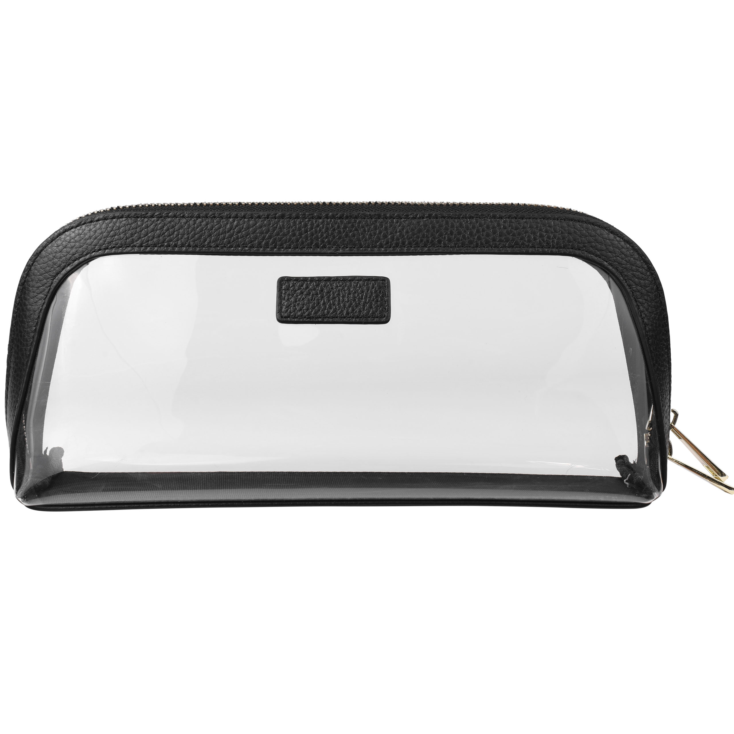 Clear Cosmetic Case Large- Black