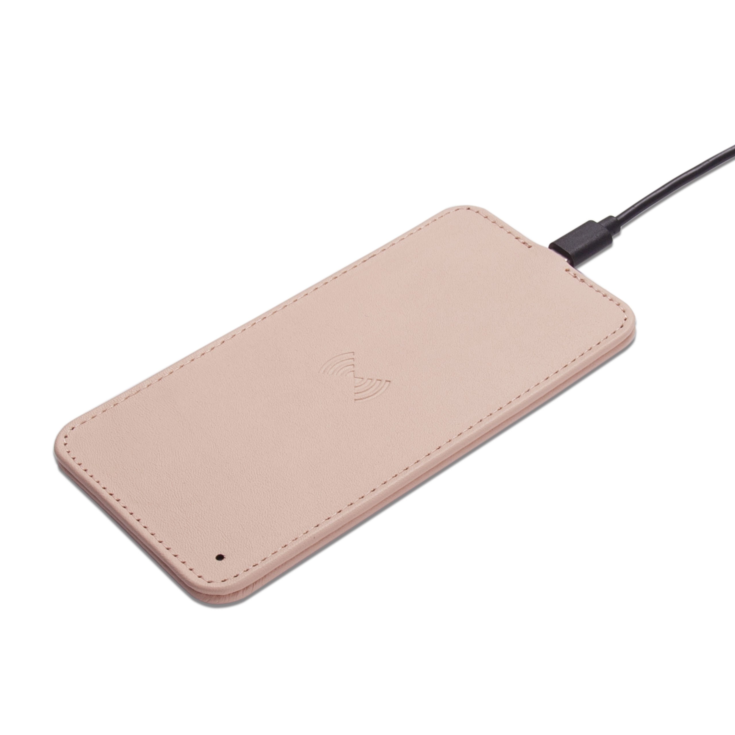 Wireless Charging Leather Pad- Nude - Image 5