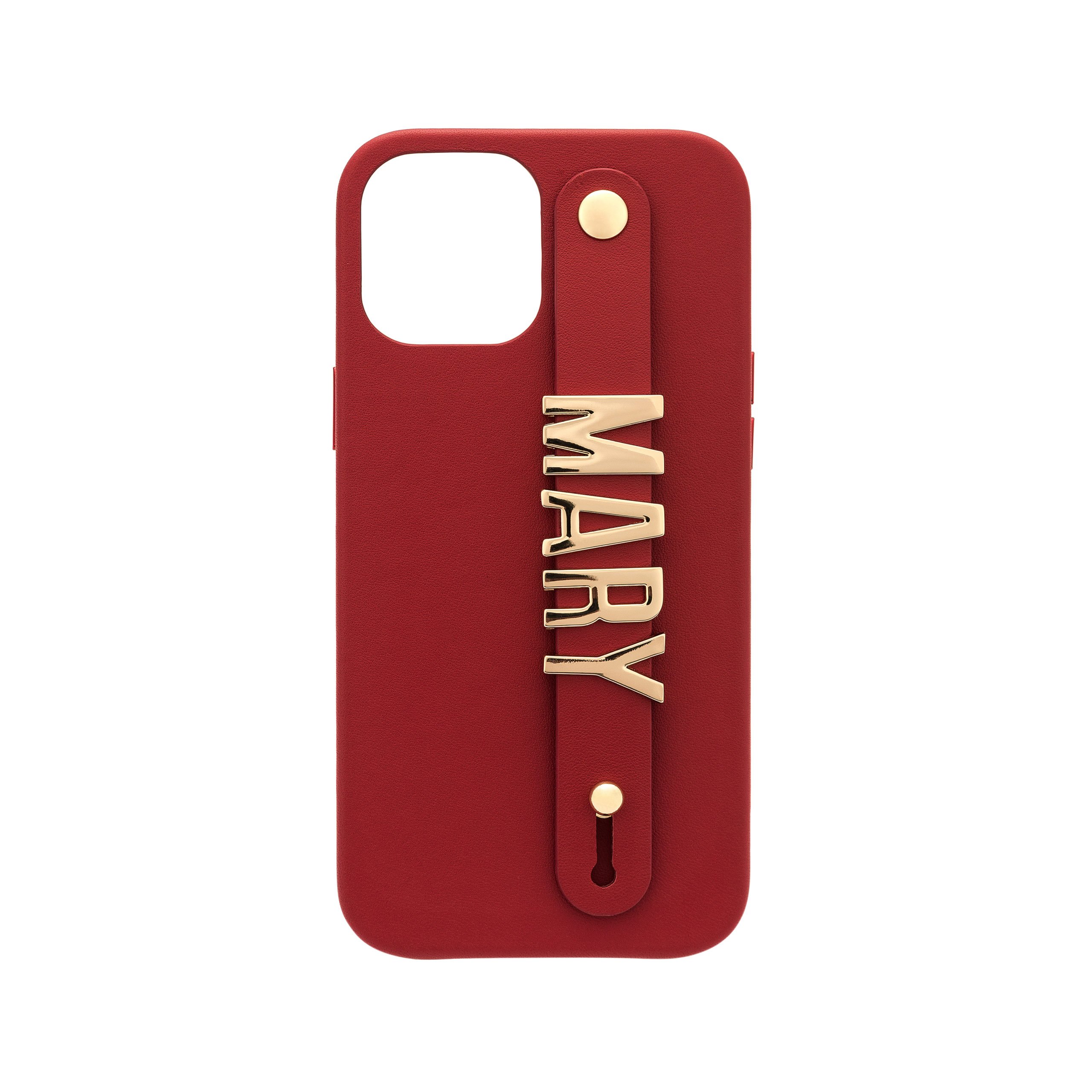 iPhone 13 Pro Max Letter Strap Case- Red - Image 2