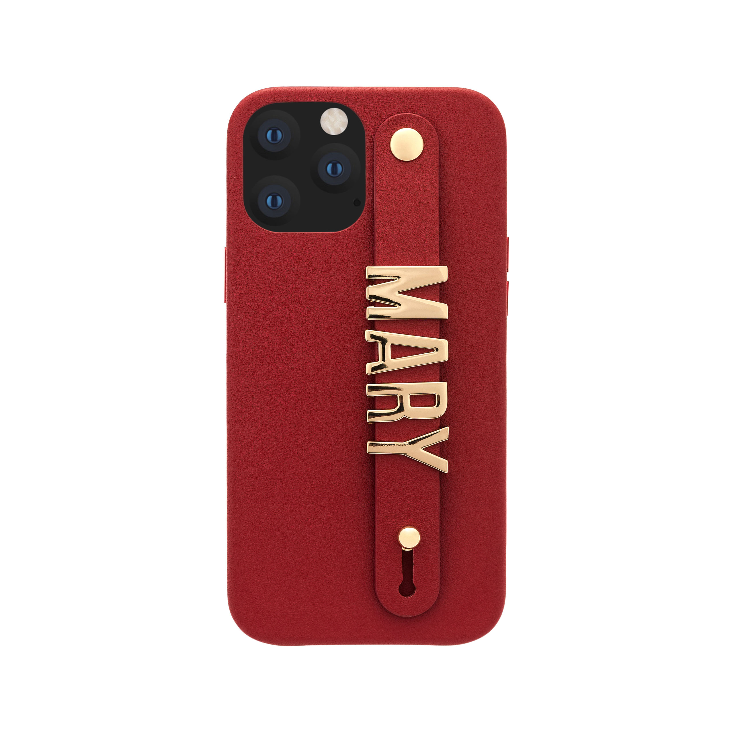 iPhone 12 Pro Max Letter Strap Case- Red - Image 4