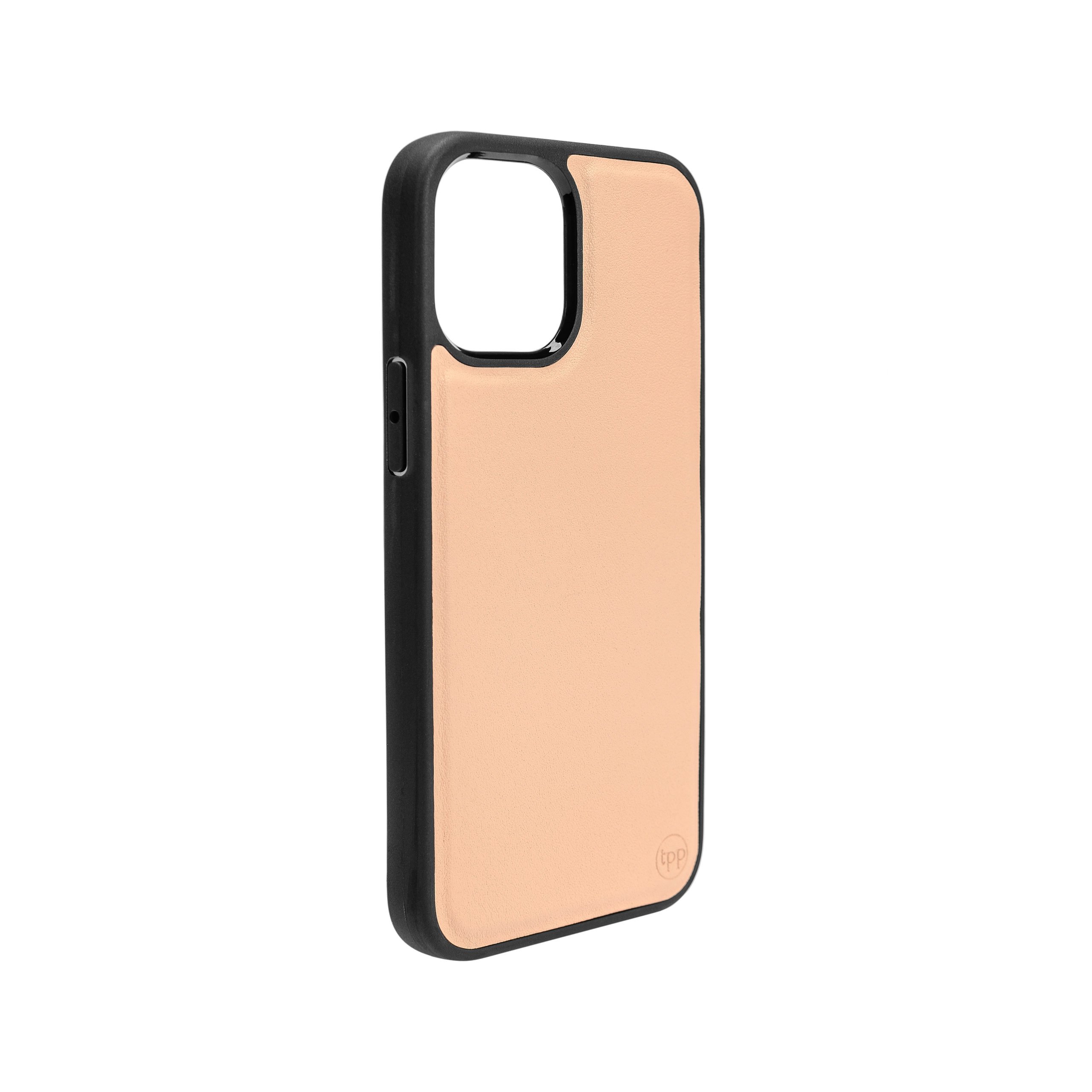 iPhone 12 mini Nappa Leather Case - Nude - Image 2