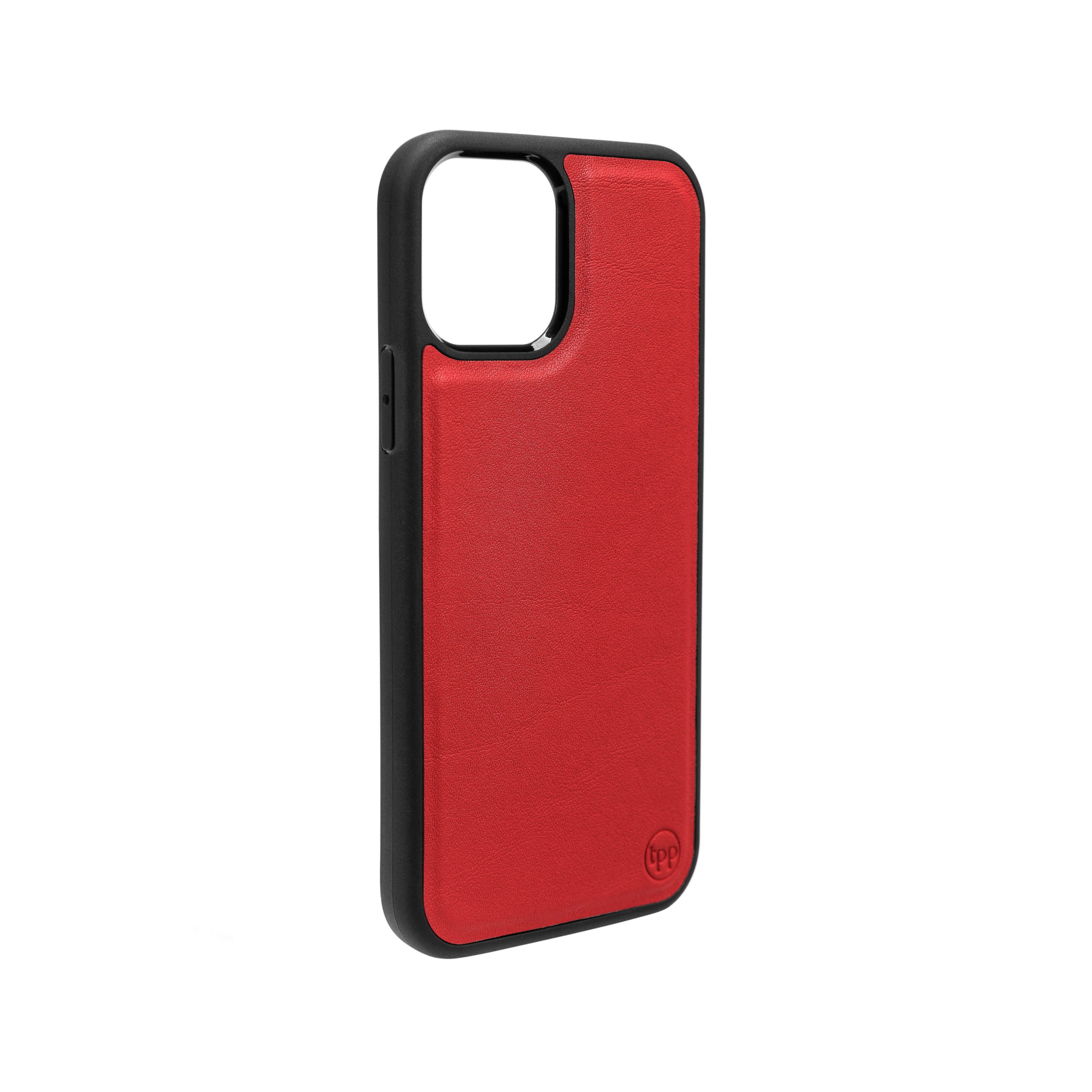 iPhone 13 Nappa Leather Case - Red - Image 2