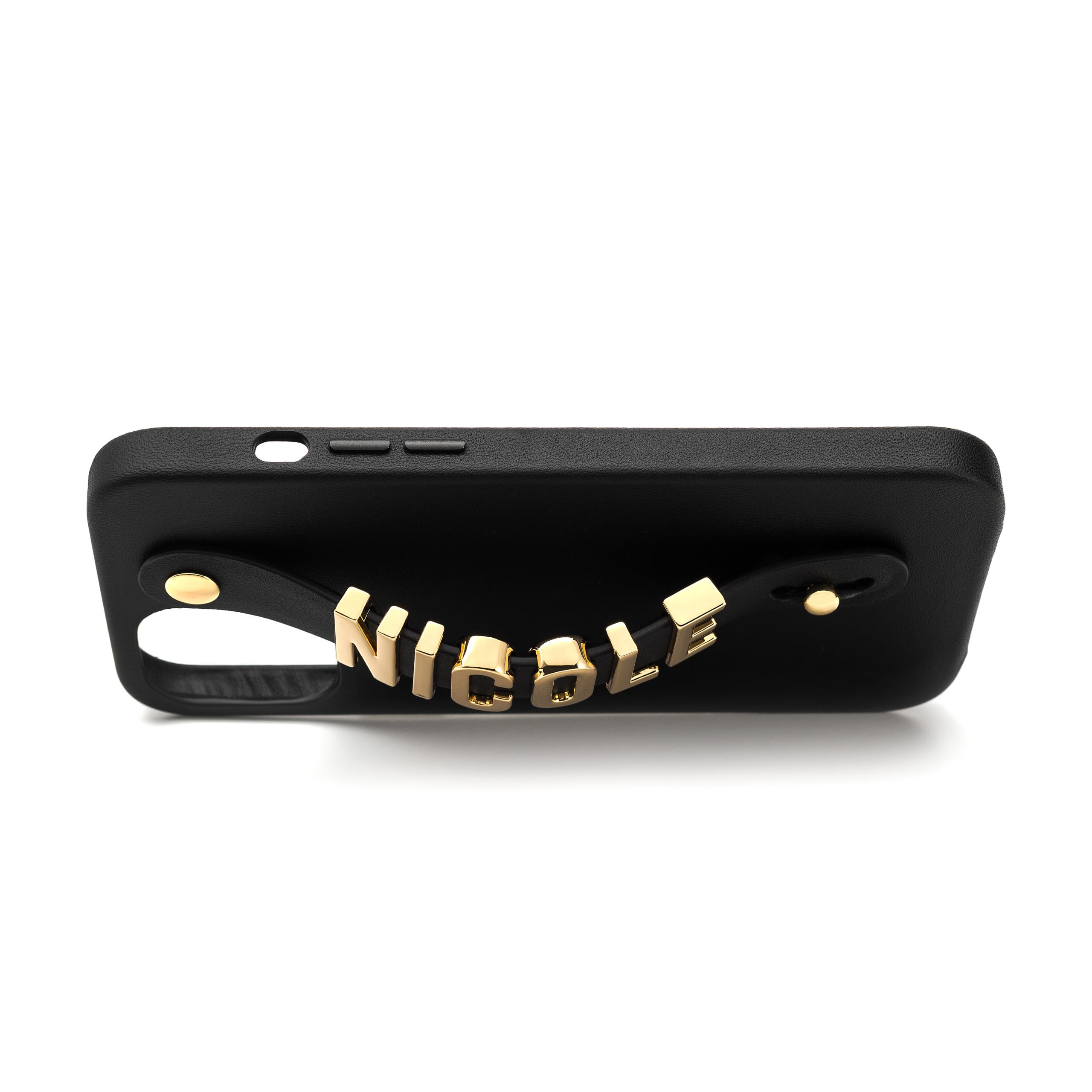 iPhone 13 Pro Letter Strap Case- Black - Image 5