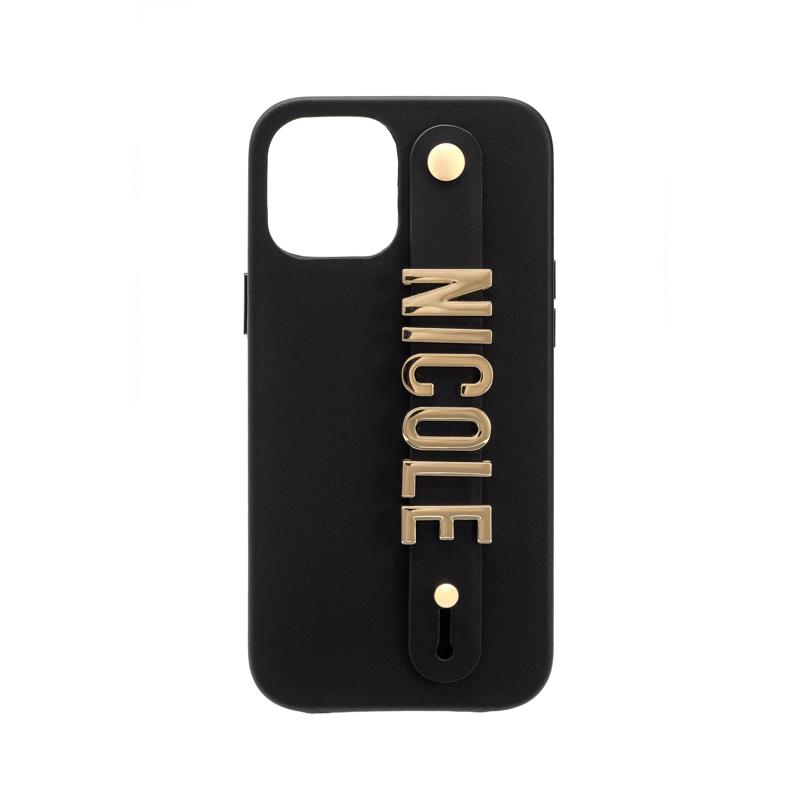 iPhone 13 Pro Letter Strap Case- Black - Image 2