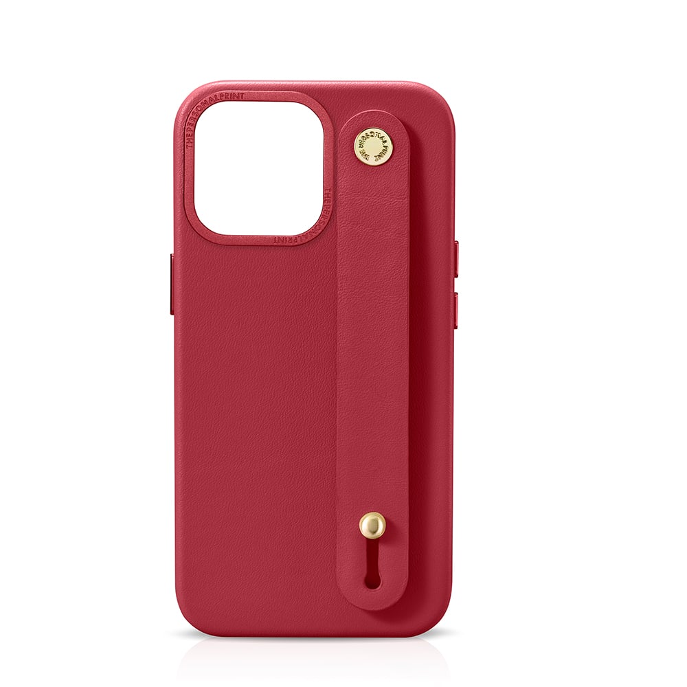 iPhone 14 Pro Max Letter Strap Case- Red