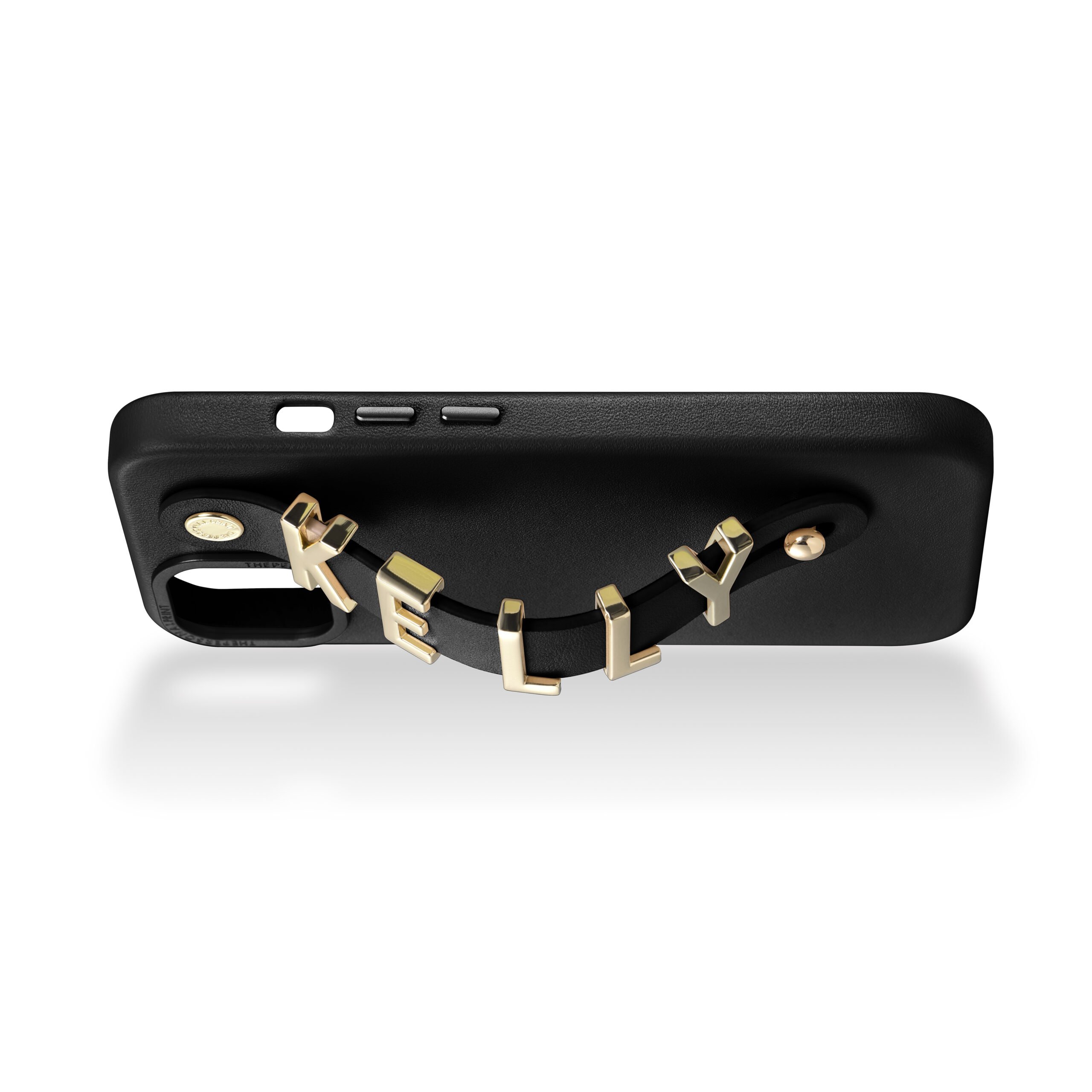 iPhone 14 Letter Strap Case- Black - Image 6