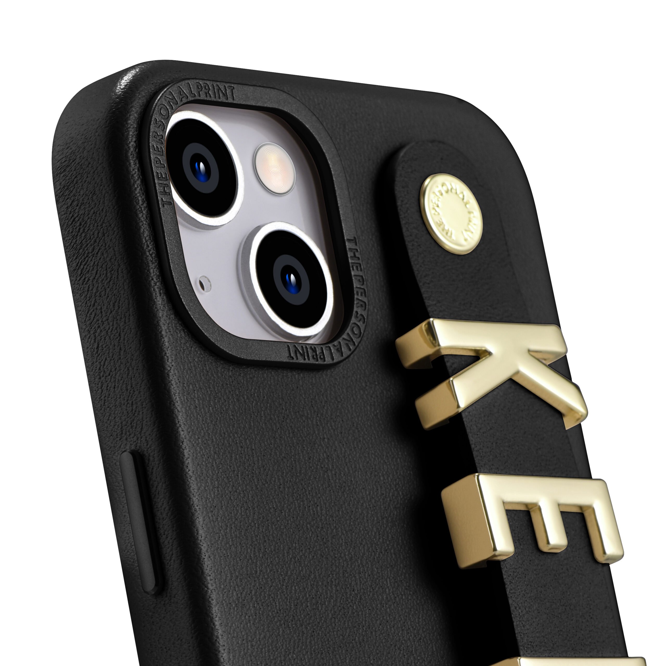 iPhone 14 Letter Strap Case- Black - Image 2