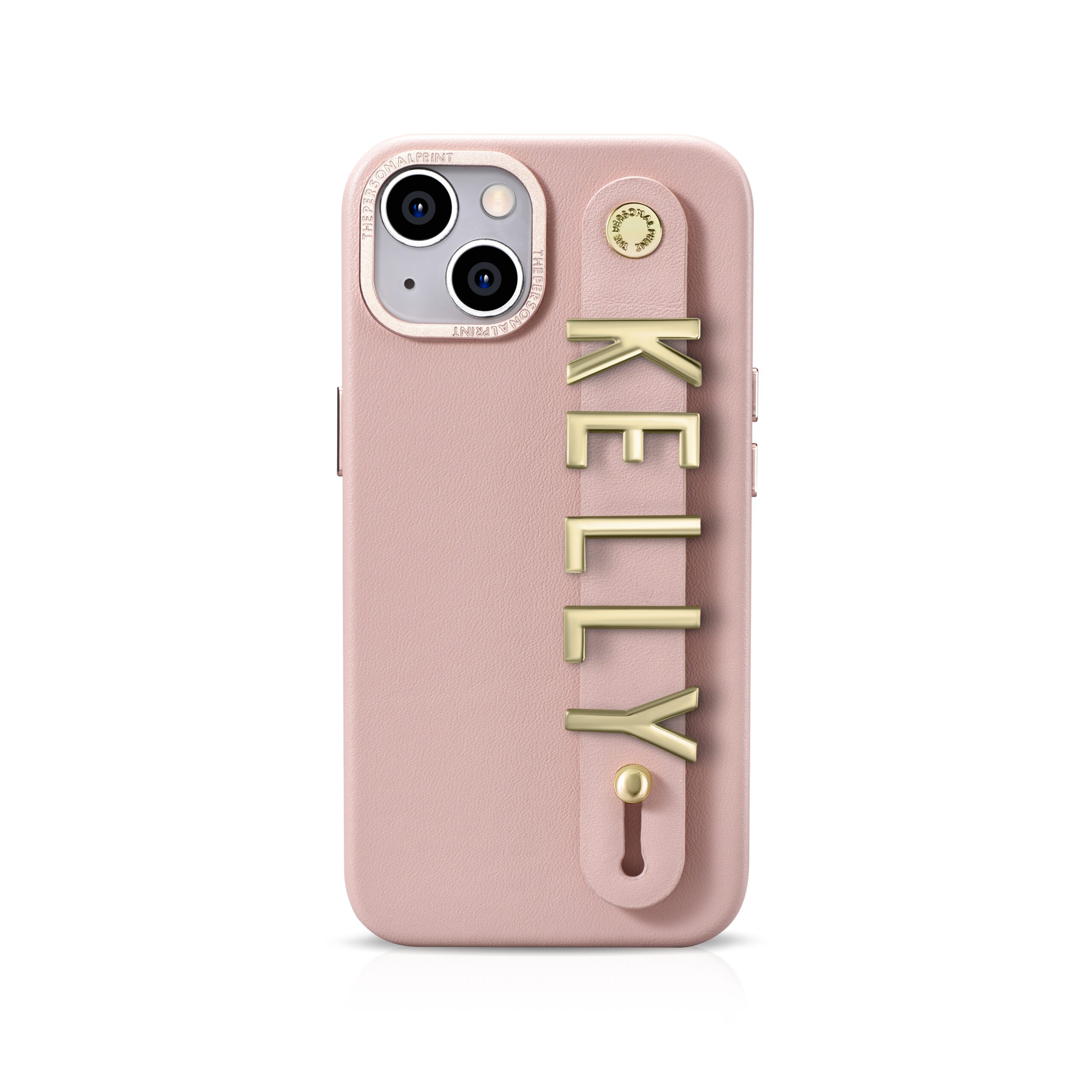 iPhone 14 Plus Letter Strap Case- Blush Nude - Image 6