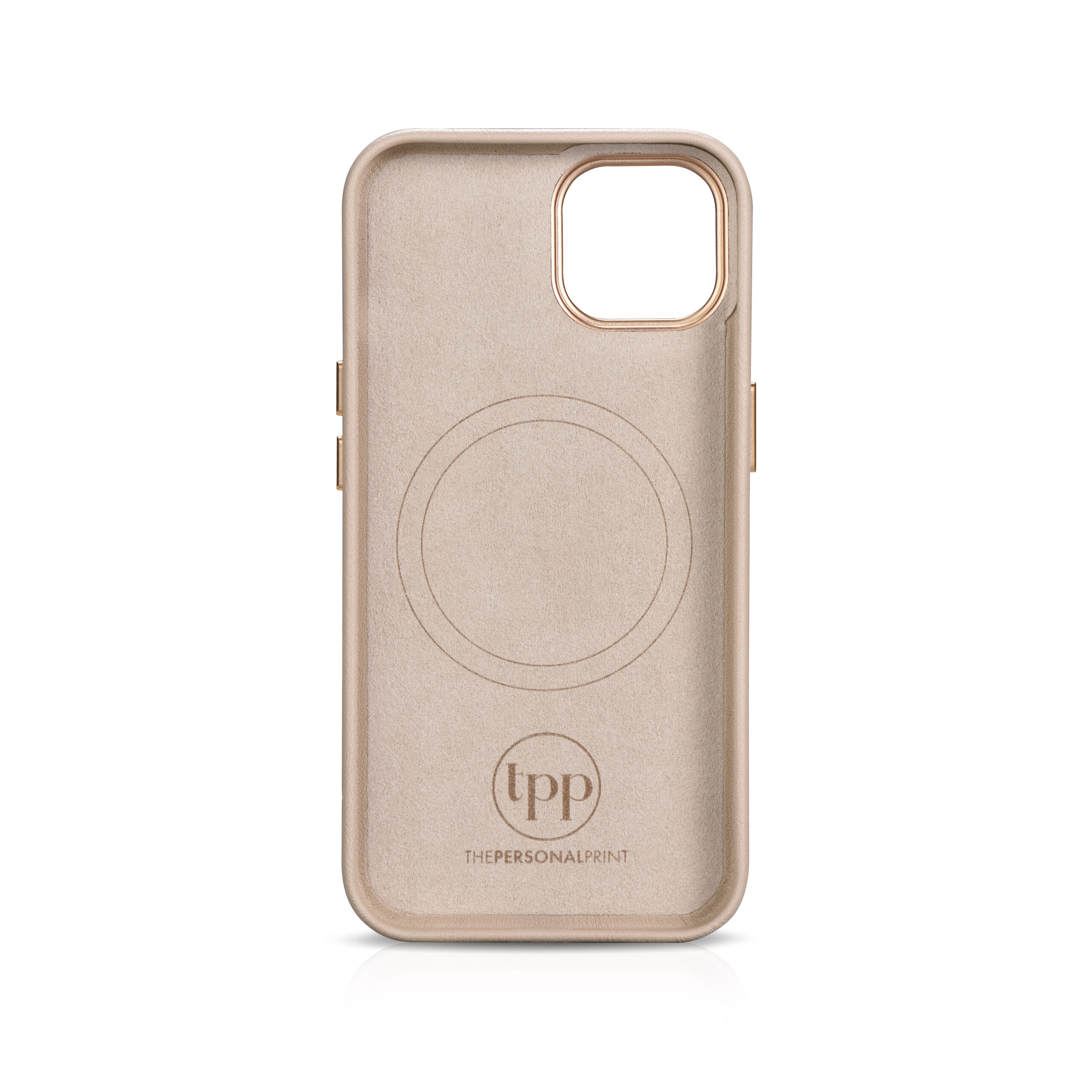iPhone 14 Plus Letter Strap Case- Nude - Image 6