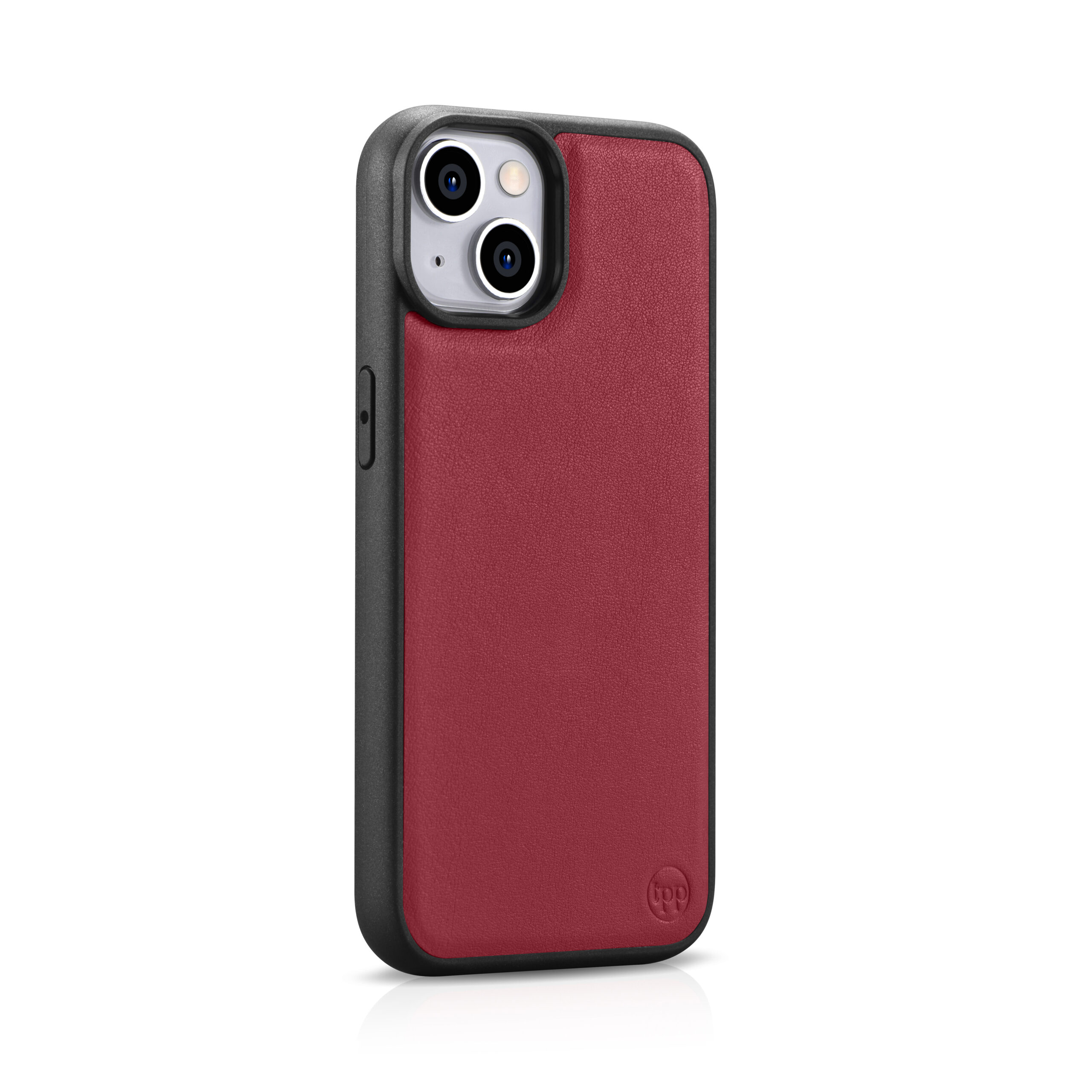 iPhone 14 Plus Nappa Leather Case - Red - Image 2