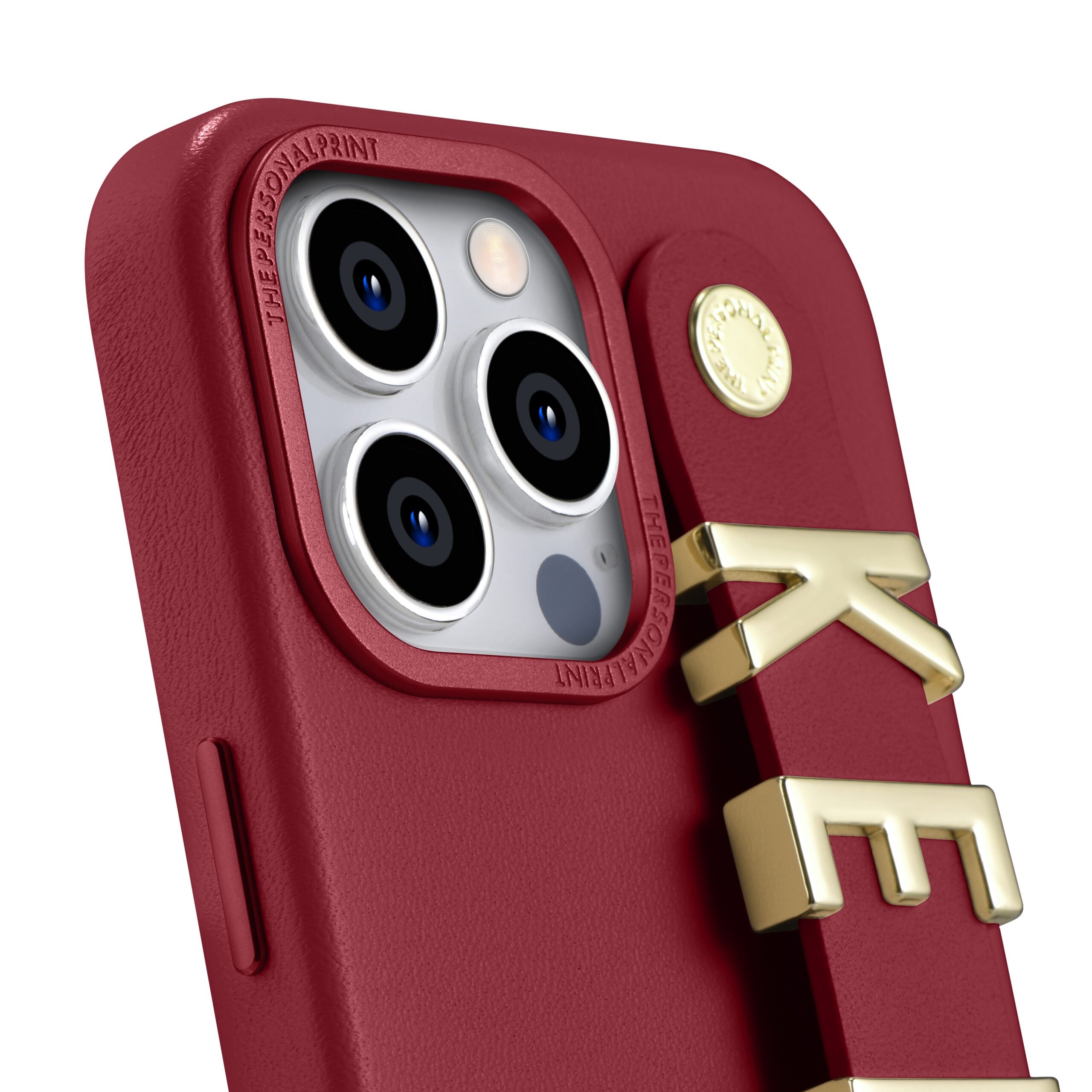 iPhone 14 Pro Max Letter Strap Case- Red - Image 2