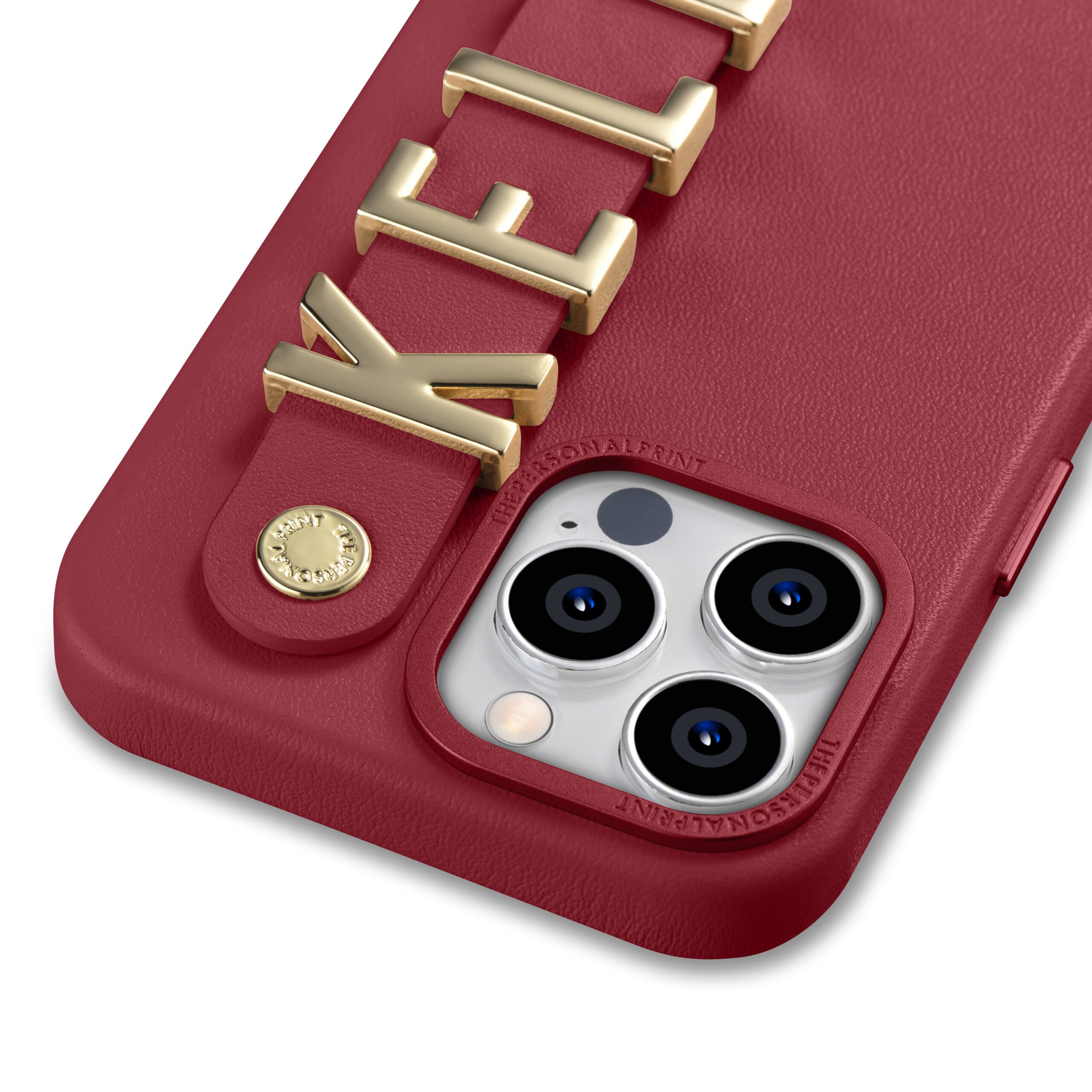 iPhone 14 Pro Max Letter Strap Case- Red - Image 5